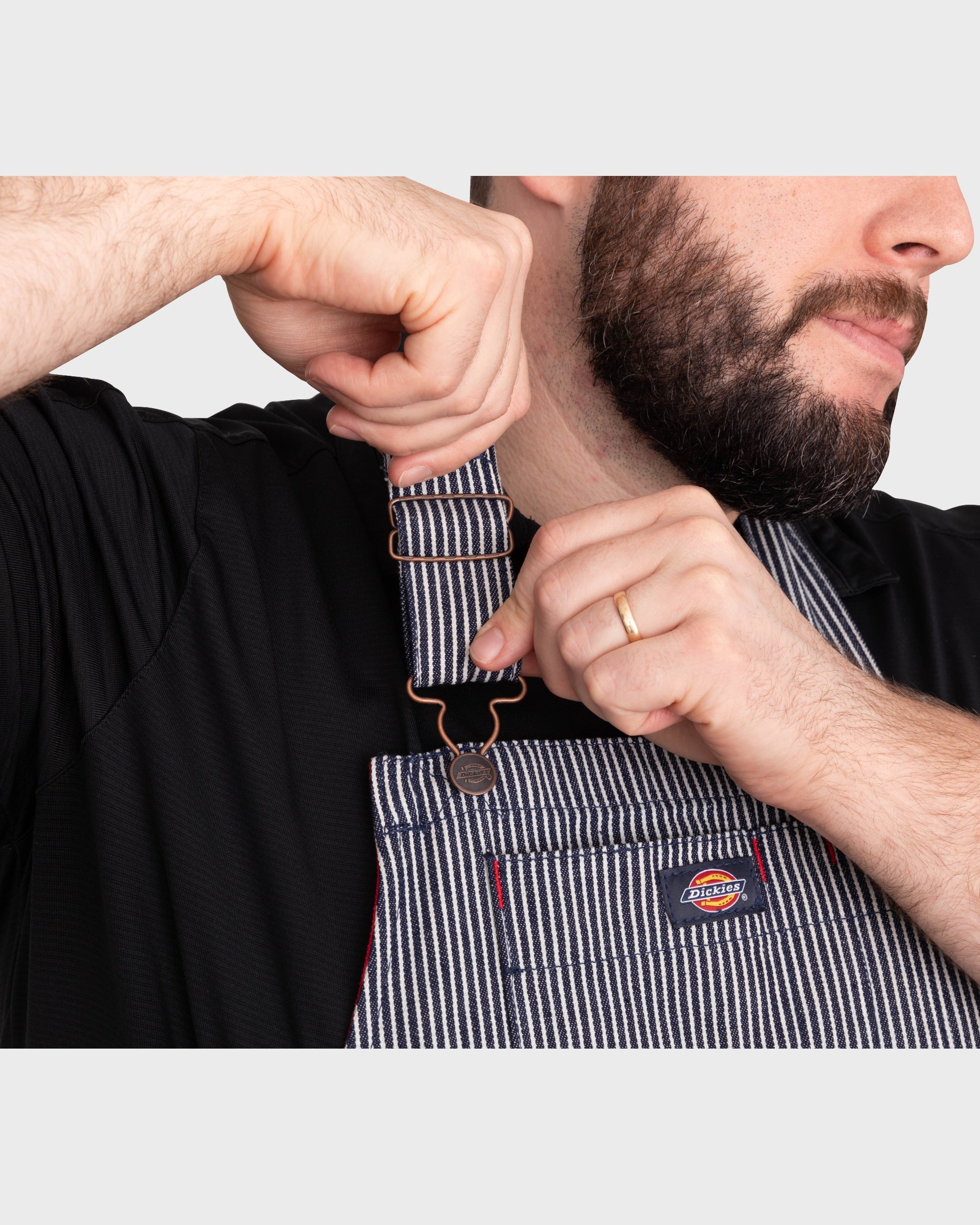 Hickory Stripe Canvas Apron - Image 6