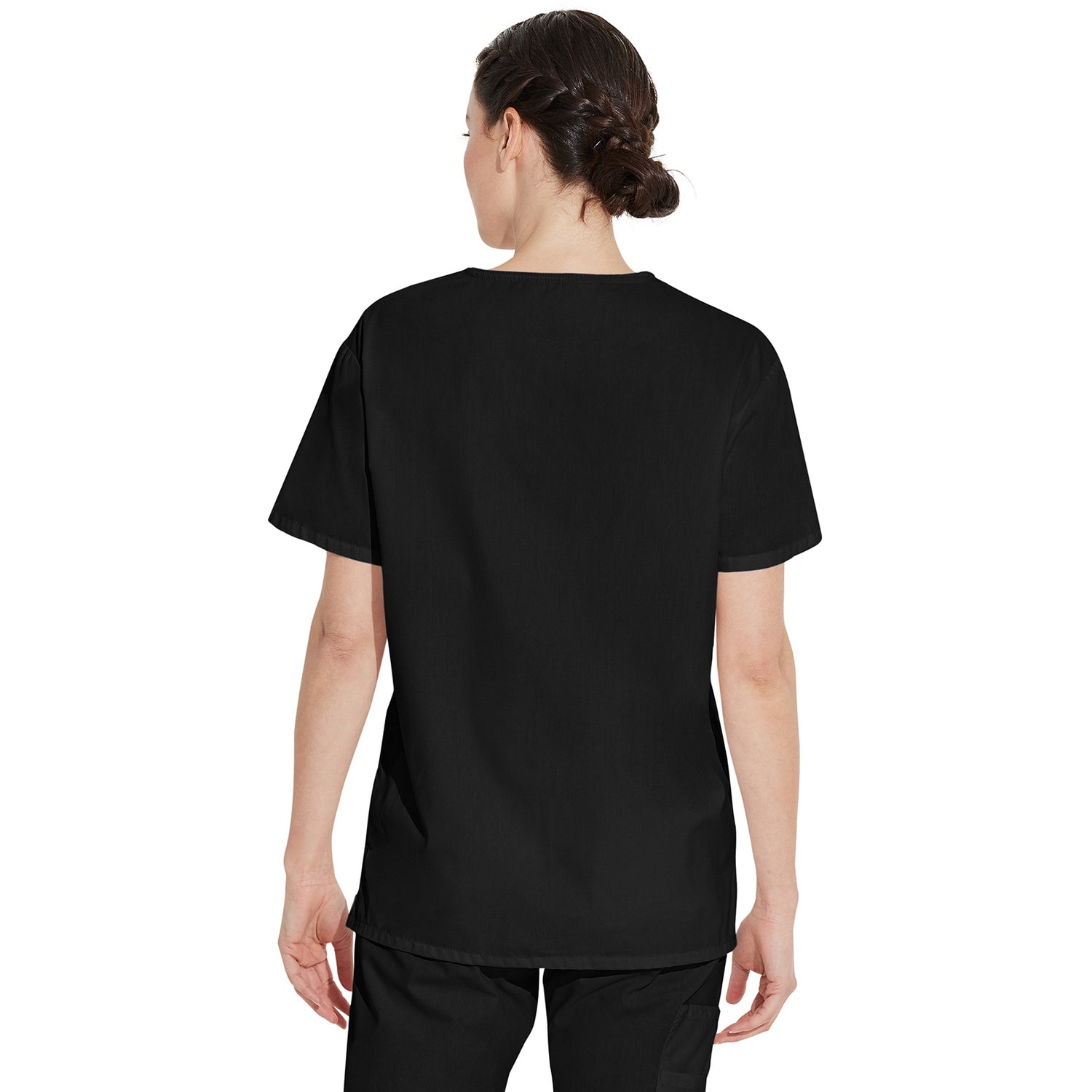 Unisex EDS Signature Tuckable V-Neck Scrub Top - Image 2