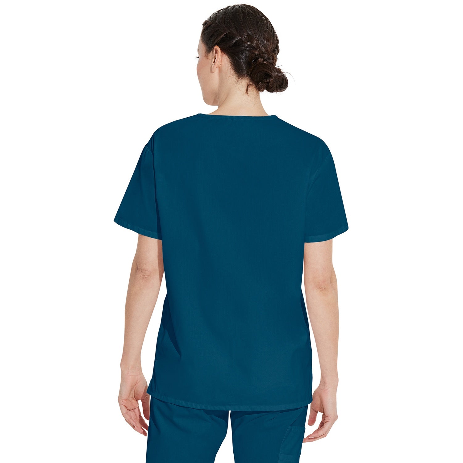 Unisex EDS Signature Tuckable V-Neck Scrub Top - Image 2