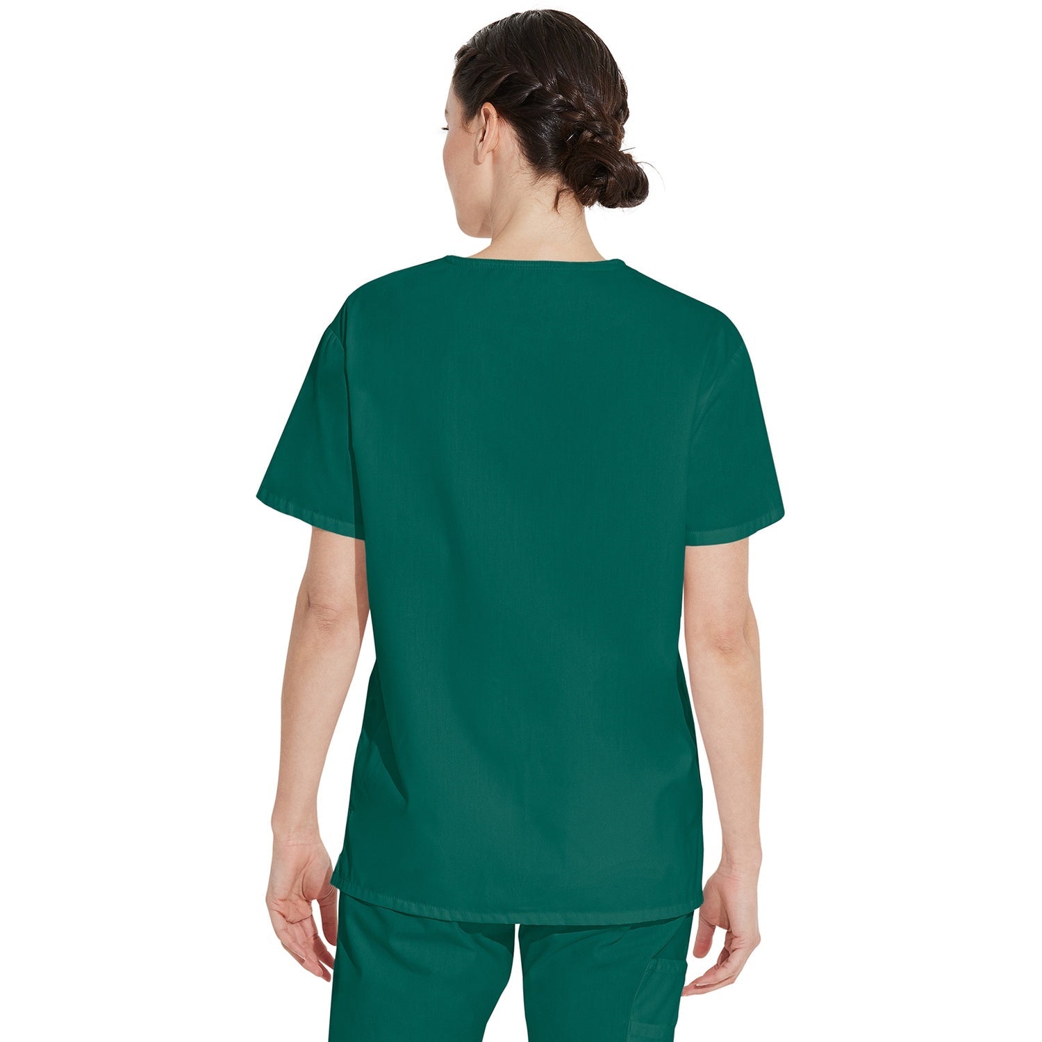 Unisex EDS Signature Tuckable V-Neck Scrub Top - Image 2