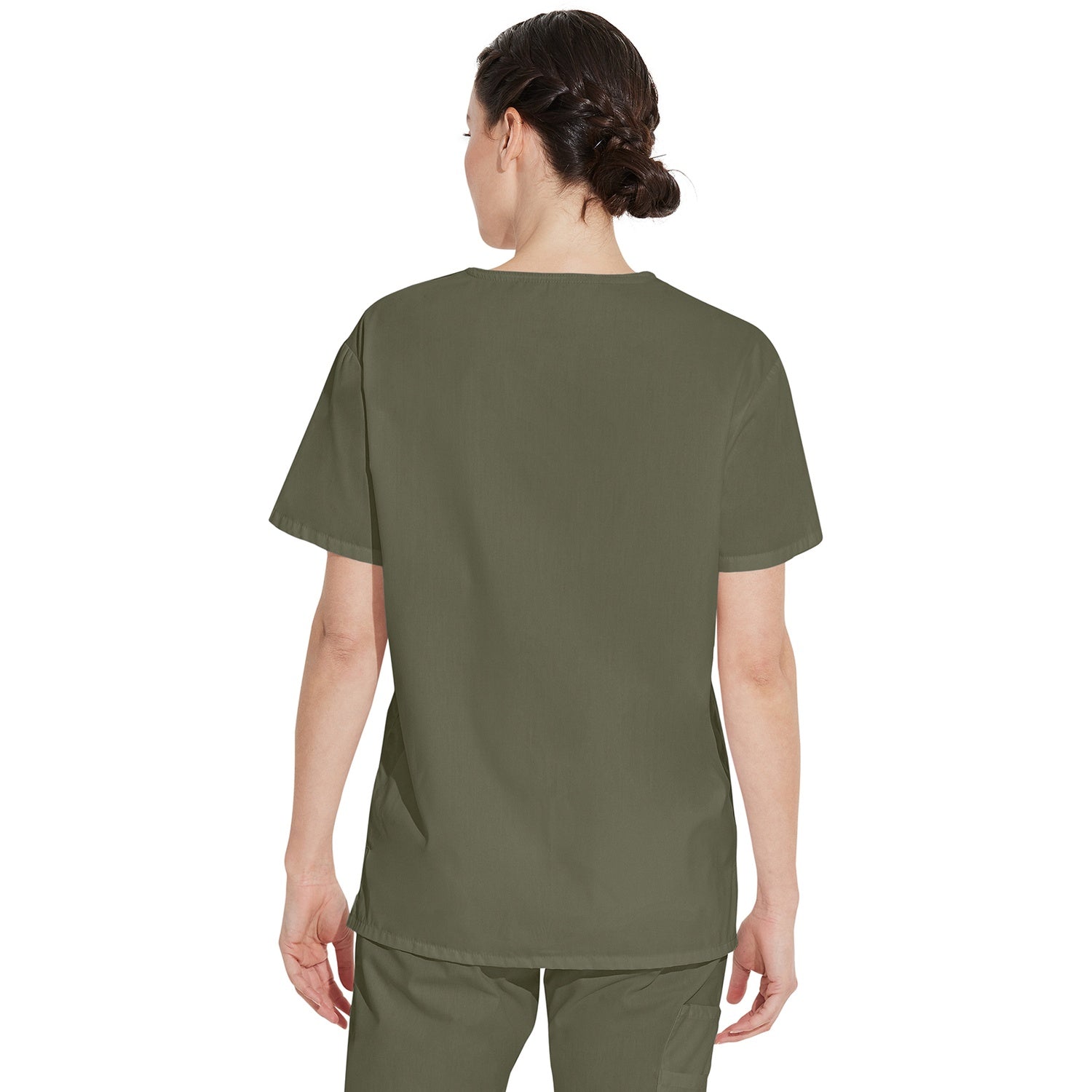 Unisex EDS Signature Tuckable V-Neck Scrub Top - Image 2