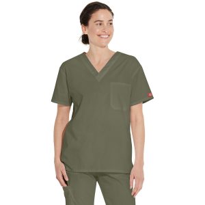 Unisex EDS Signature Tuckable V-Neck Scrub Top