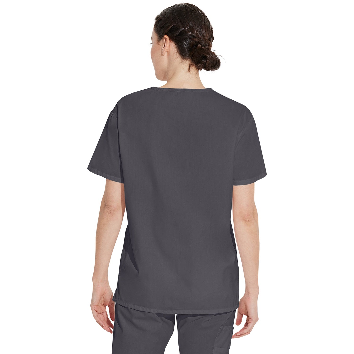 Unisex EDS Signature Tuckable V-Neck Scrub Top - Image 2