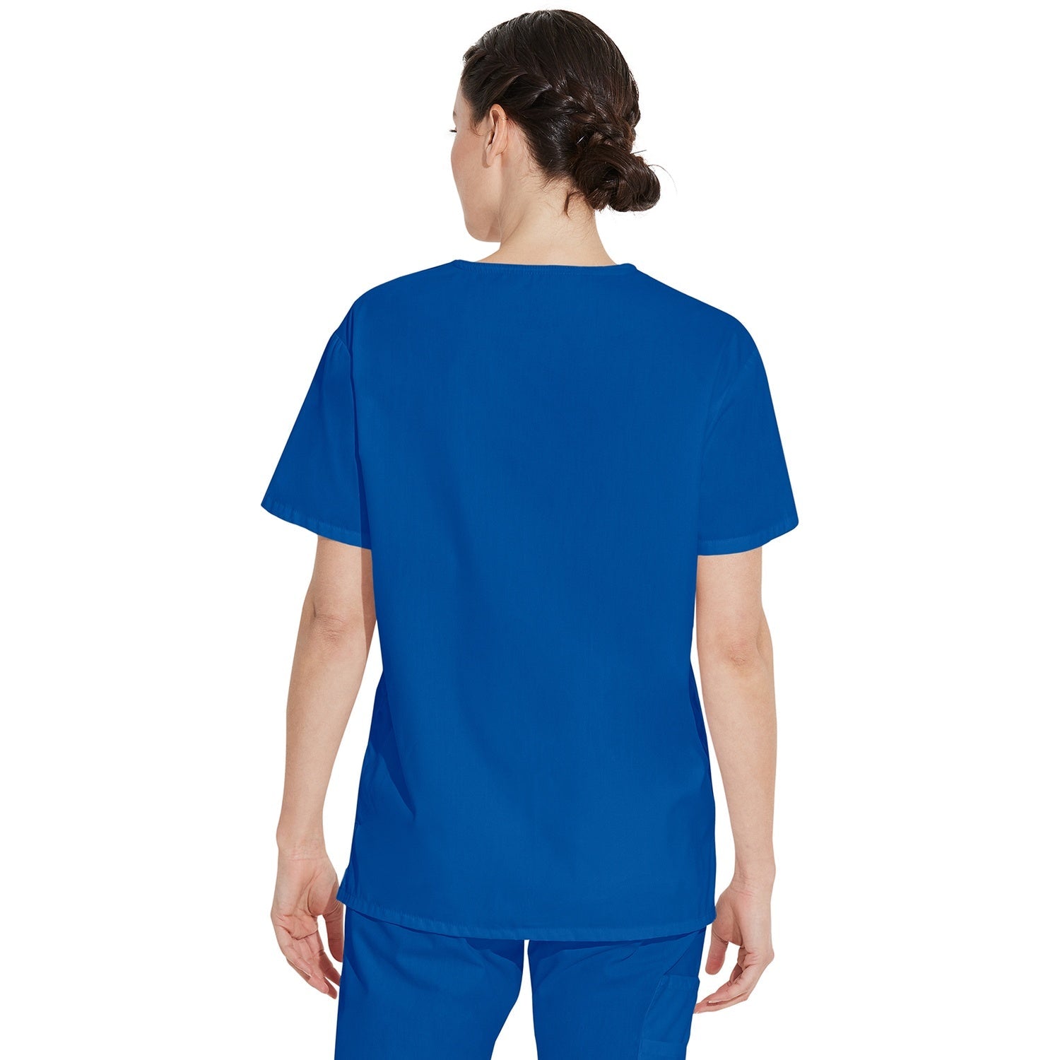 Unisex EDS Signature Tuckable V-Neck Scrub Top - Image 2