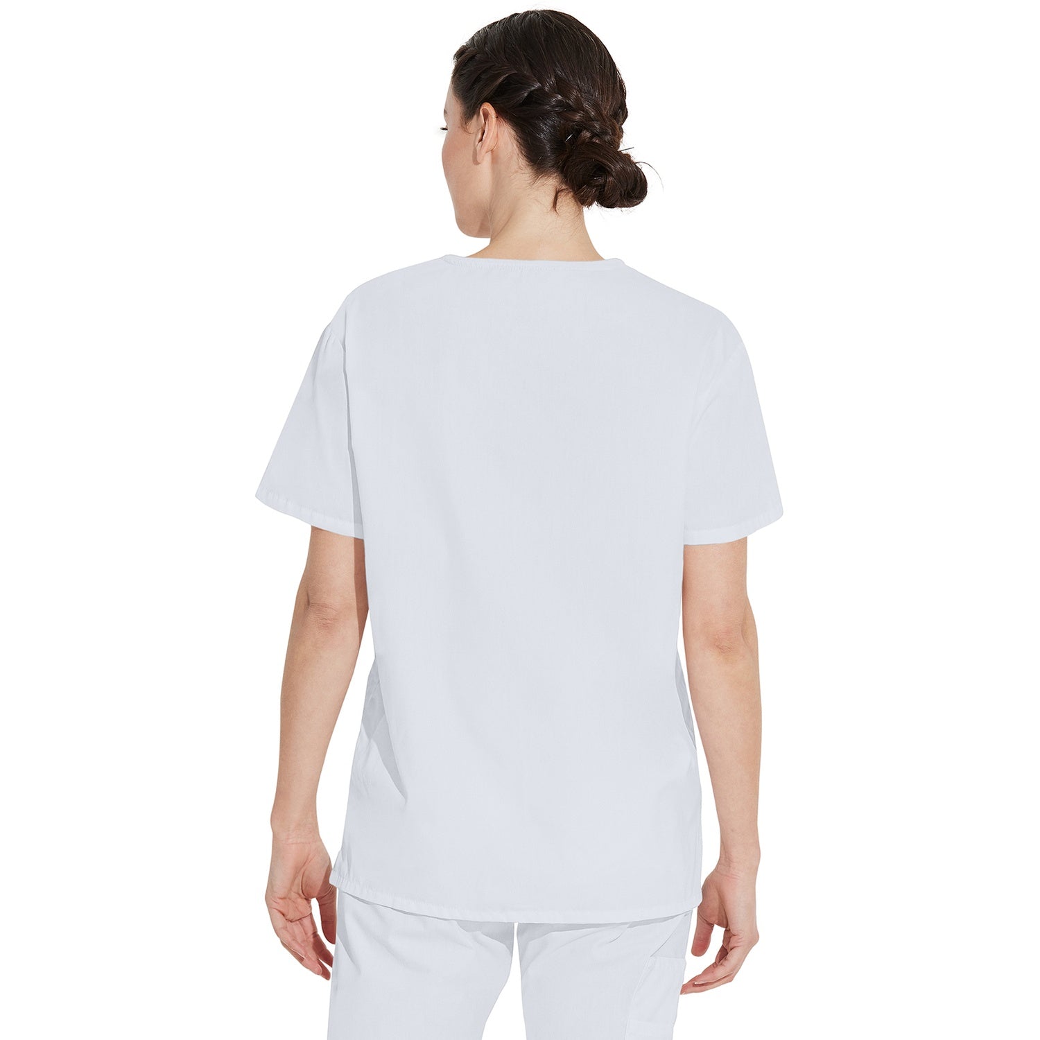 Unisex EDS Signature Tuckable V-Neck Scrub Top - Image 2