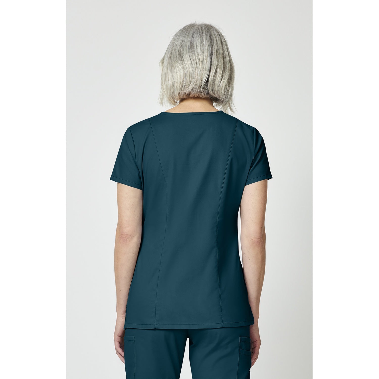 Women's EDS Signature V-Neck Scrub Top - Image 2