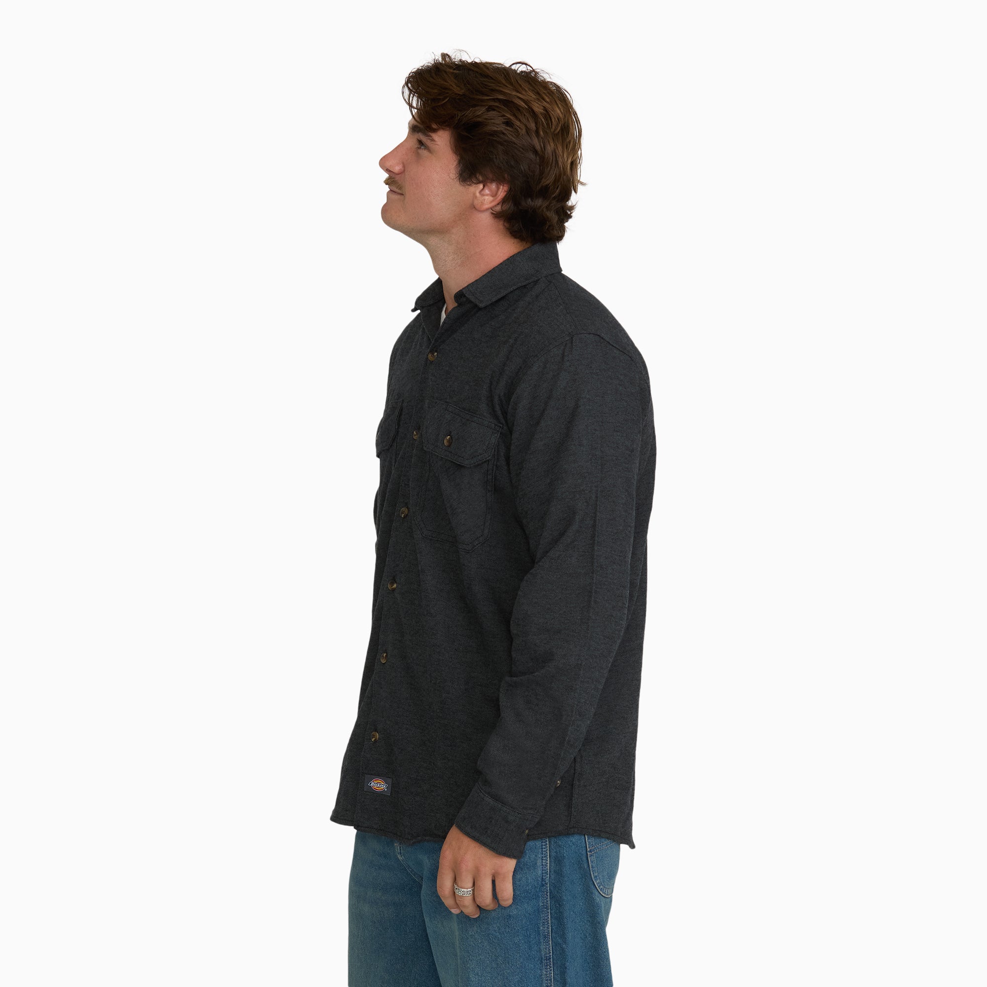 Long Sleeve Flannel Work Shirt - Image 3