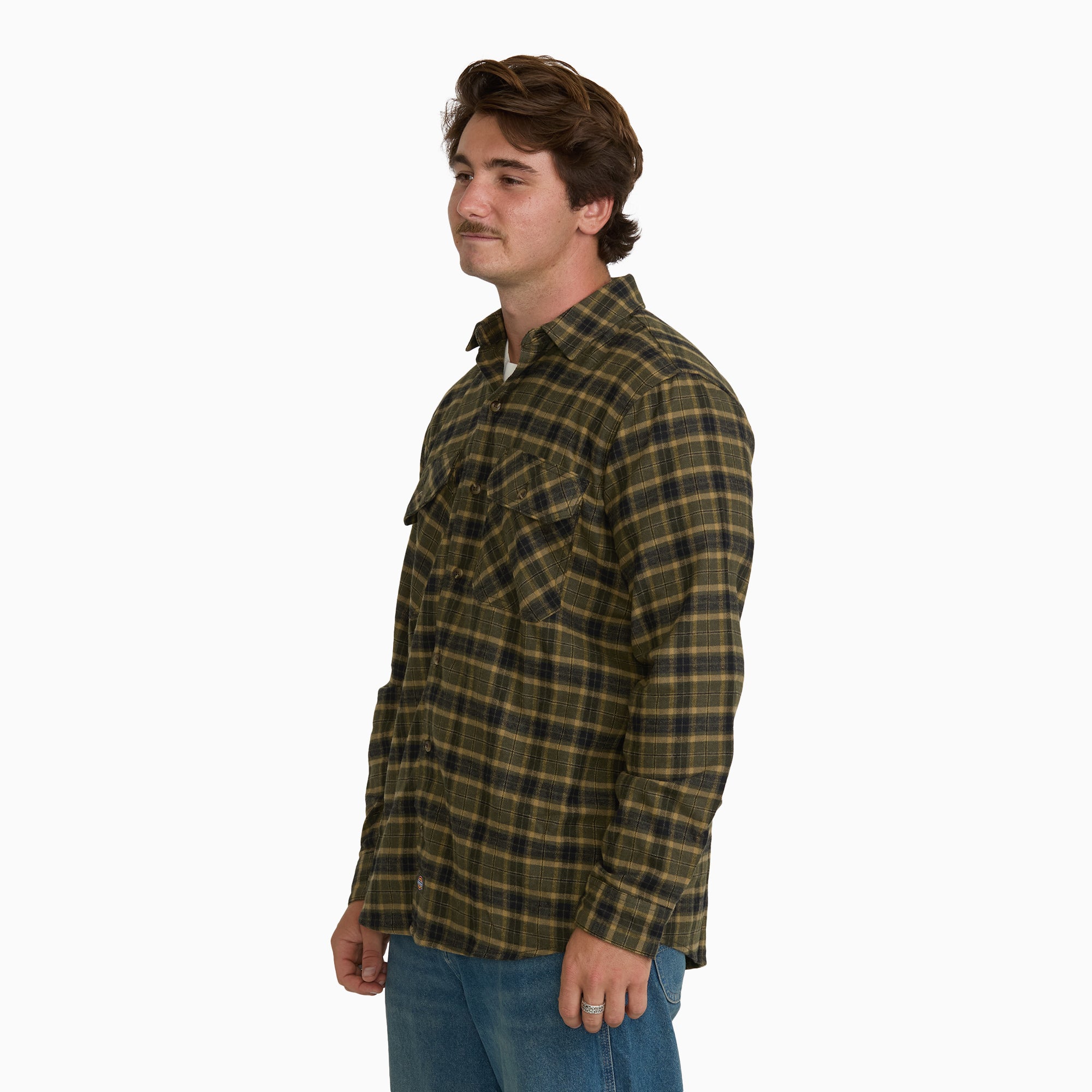 Long Sleeve Flannel Work Shirt - Image 3