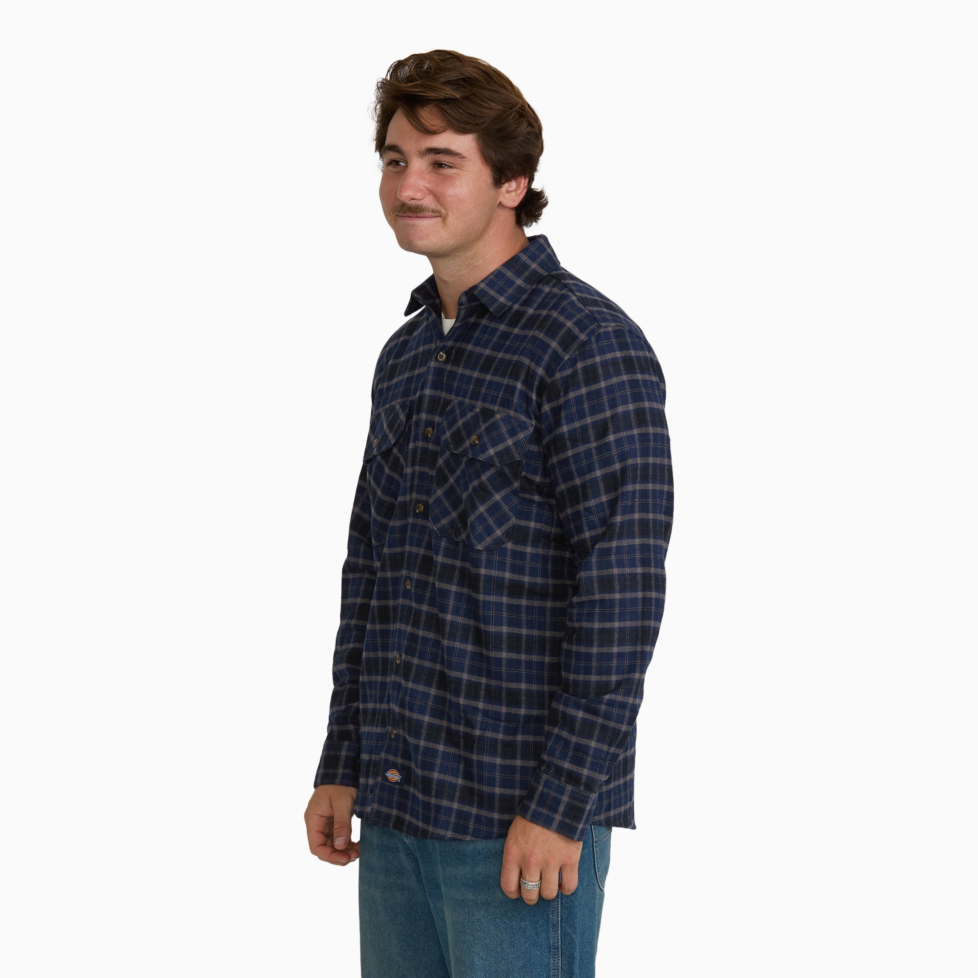 Long Sleeve Flannel Work Shirt - Image 3
