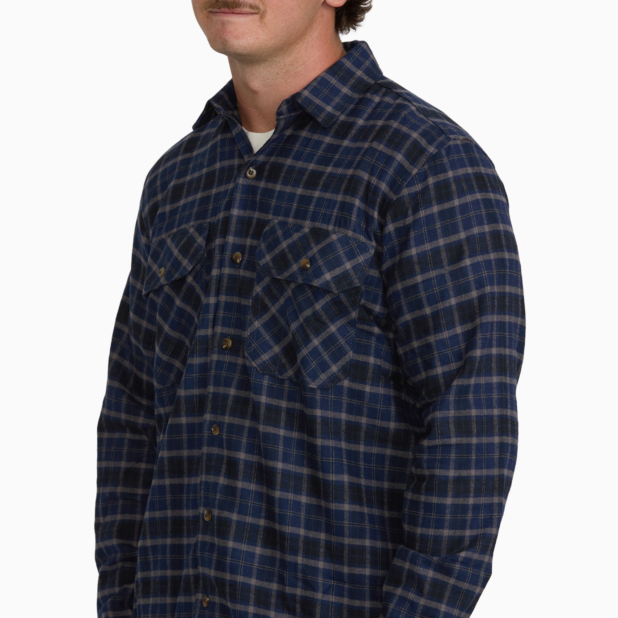 Long Sleeve Flannel Work Shirt - Image 5