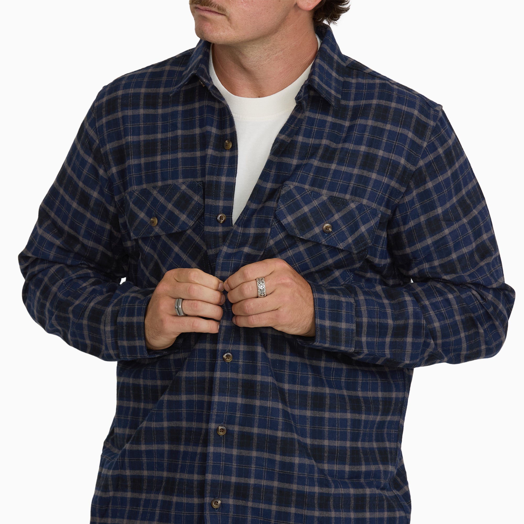 Long Sleeve Flannel Work Shirt - Image 6