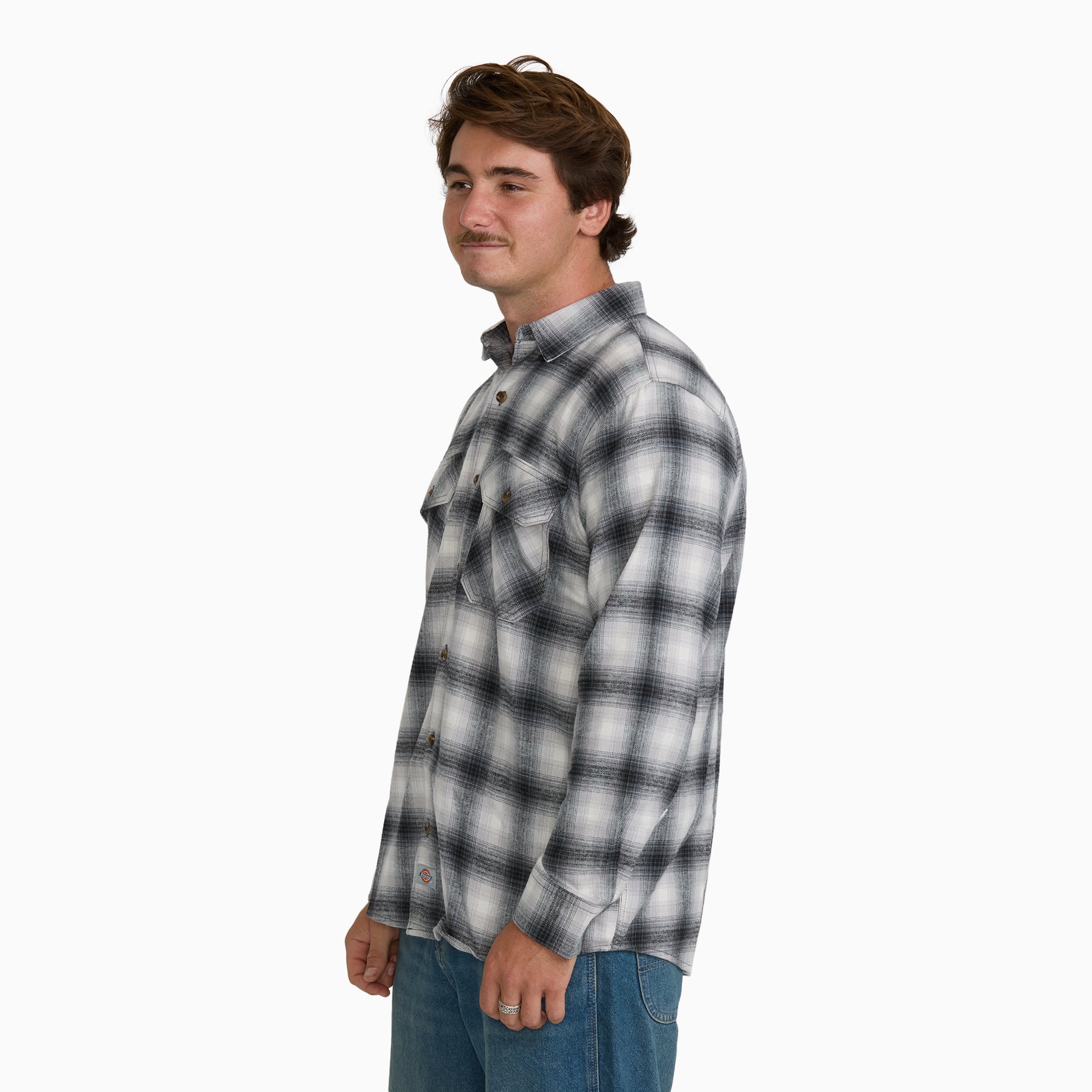 Long Sleeve Flannel Work Shirt - Image 3