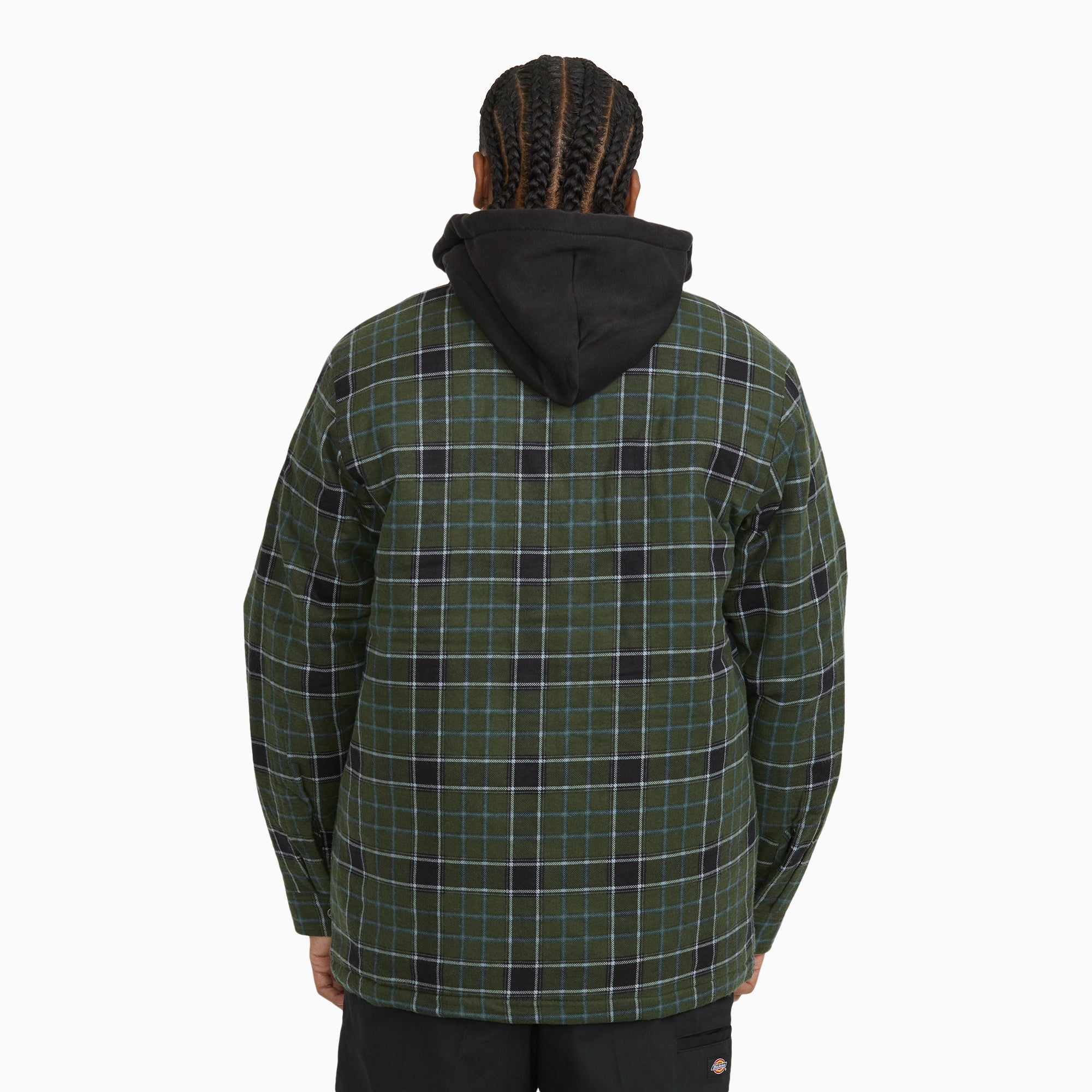 Insulated Plaid Hooded Shirt Jacket - Image 2