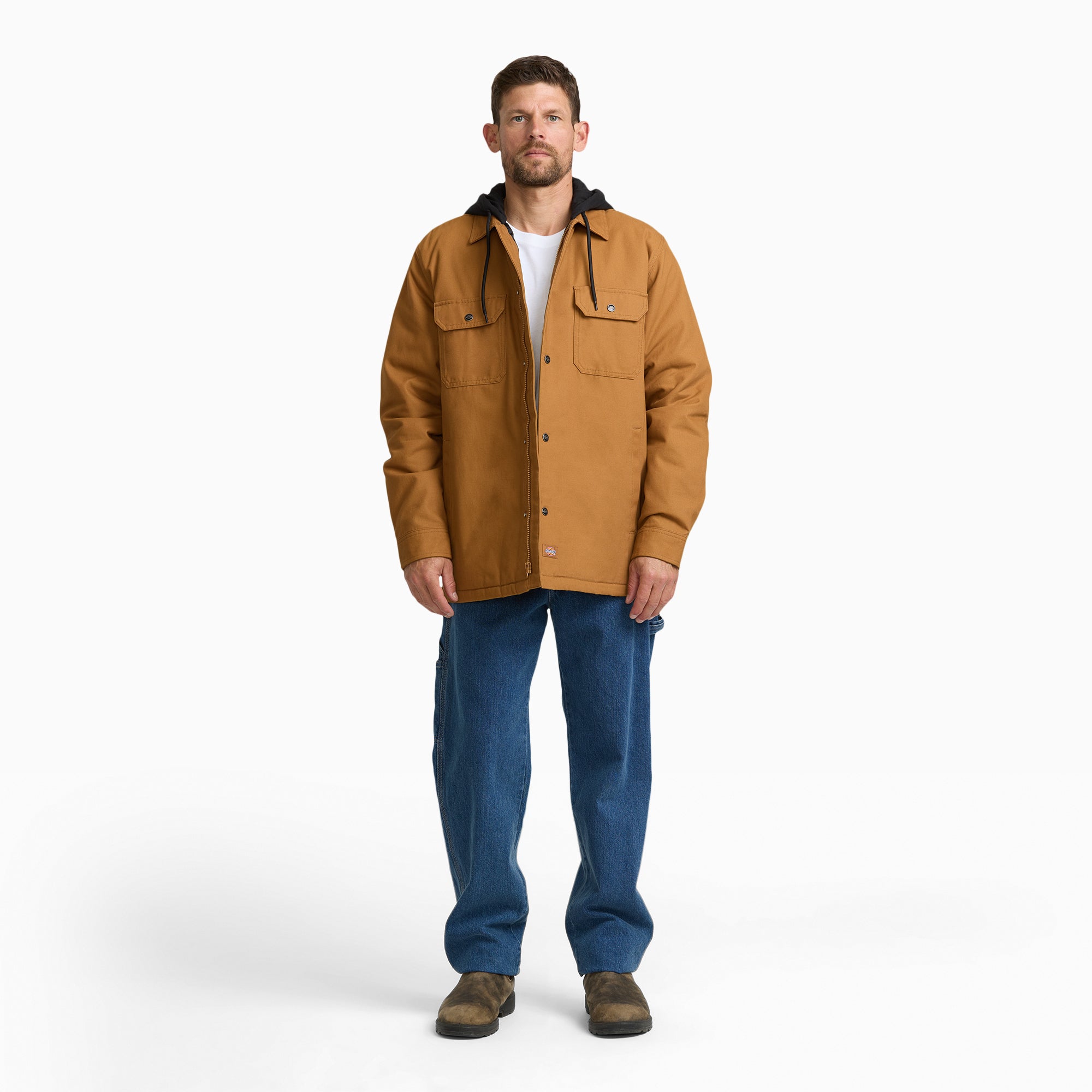 Insulated Duck Hooded Shirt Jacket - Image 4