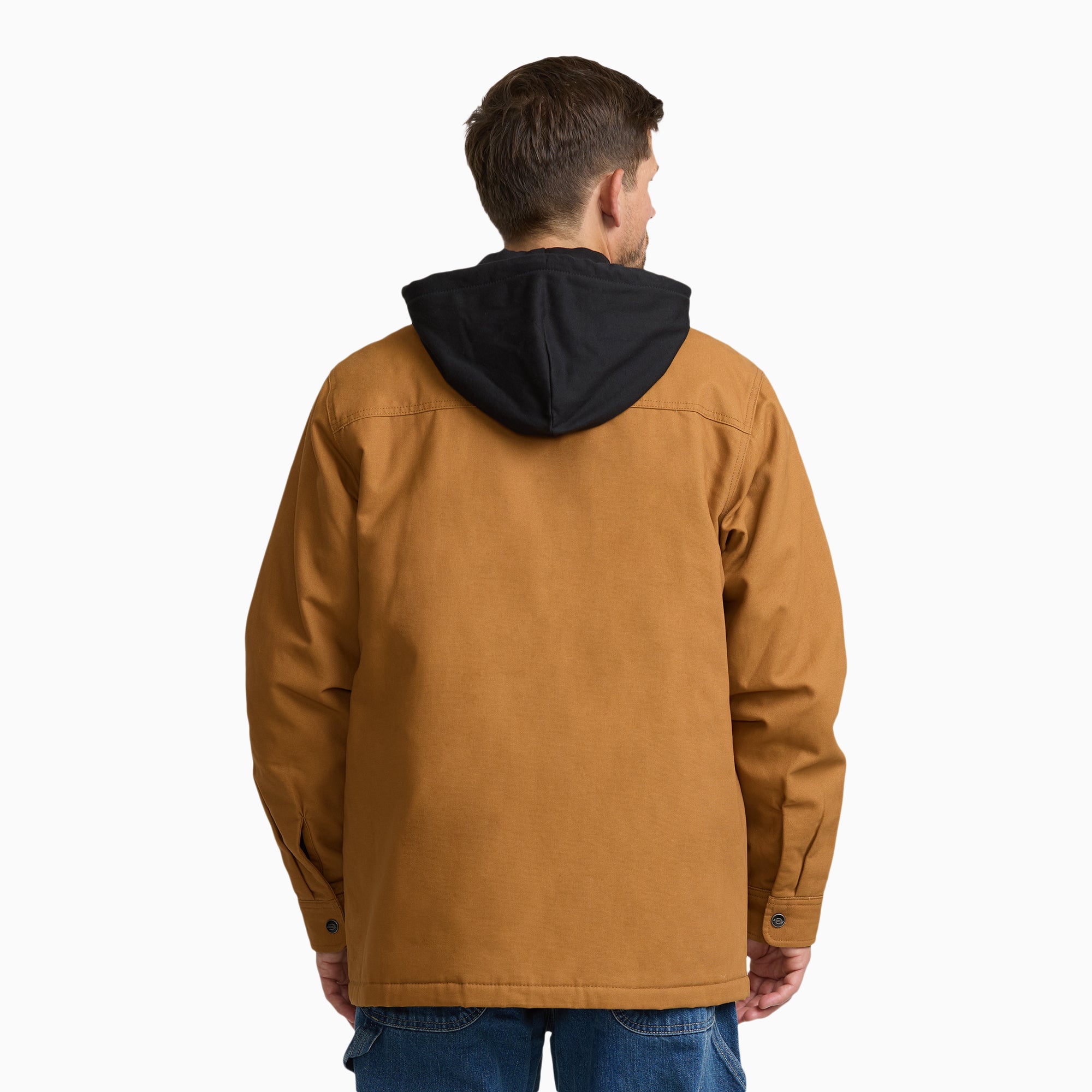 Insulated Duck Hooded Shirt Jacket - Image 2