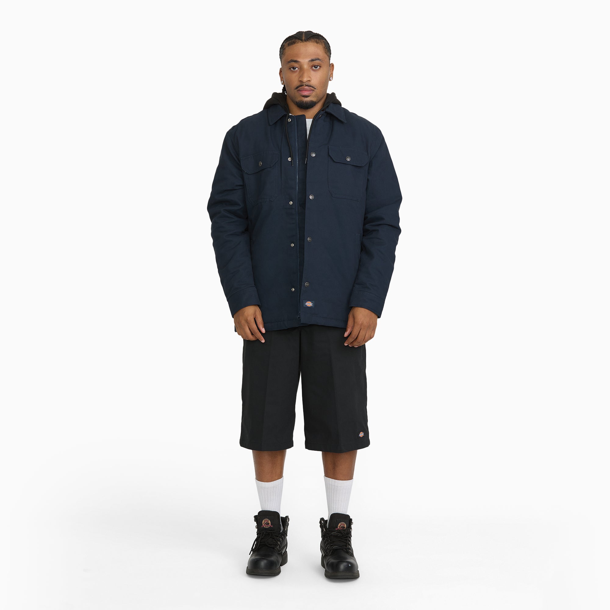Insulated Duck Hooded Shirt Jacket - Image 4