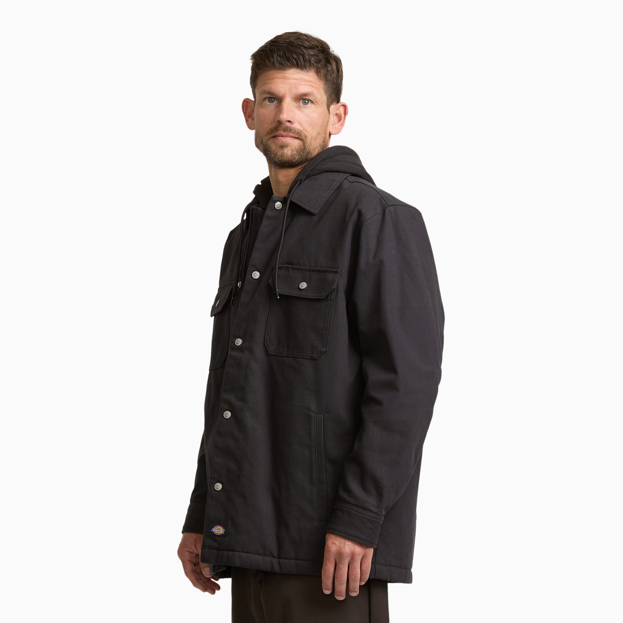 Insulated Duck Hooded Shirt Jacket - Image 3