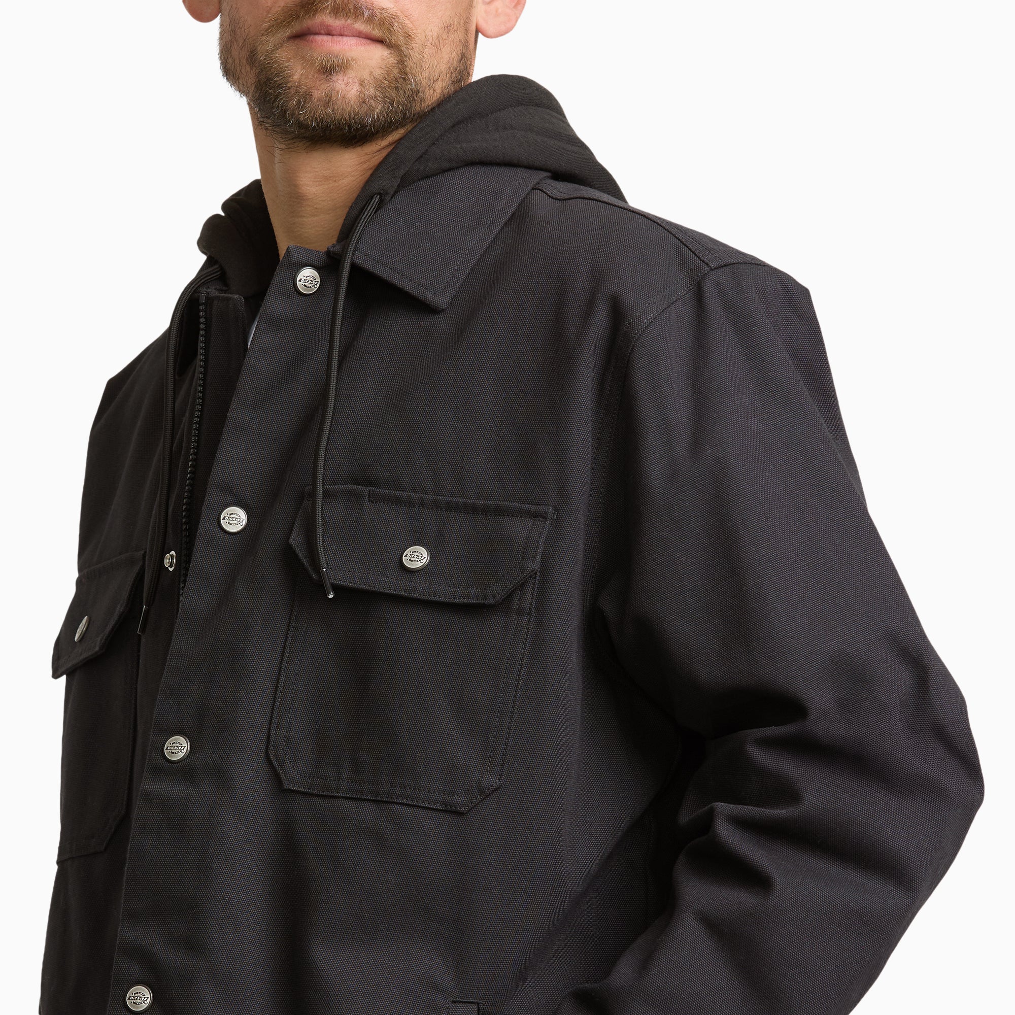 Insulated Duck Hooded Shirt Jacket - Image 5