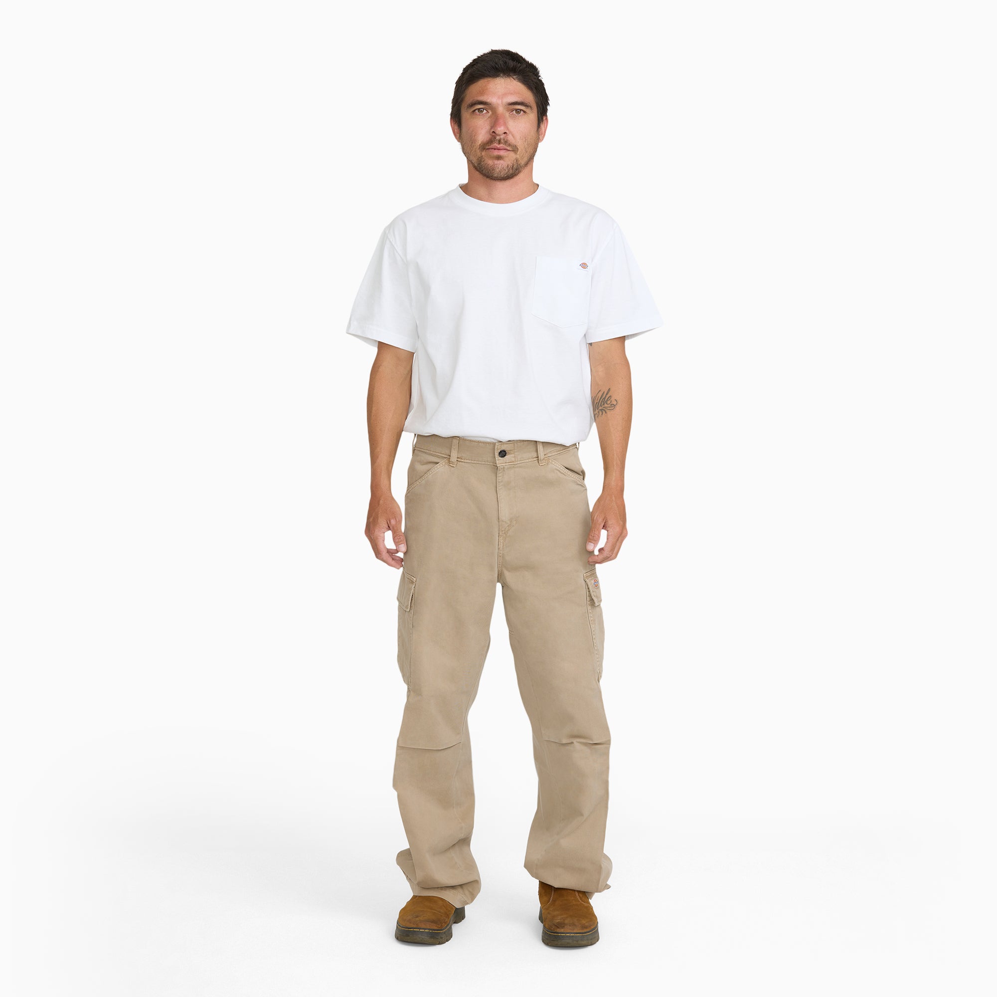 247 Loose Straight Garment Dyed Cargo Pants - Image 4