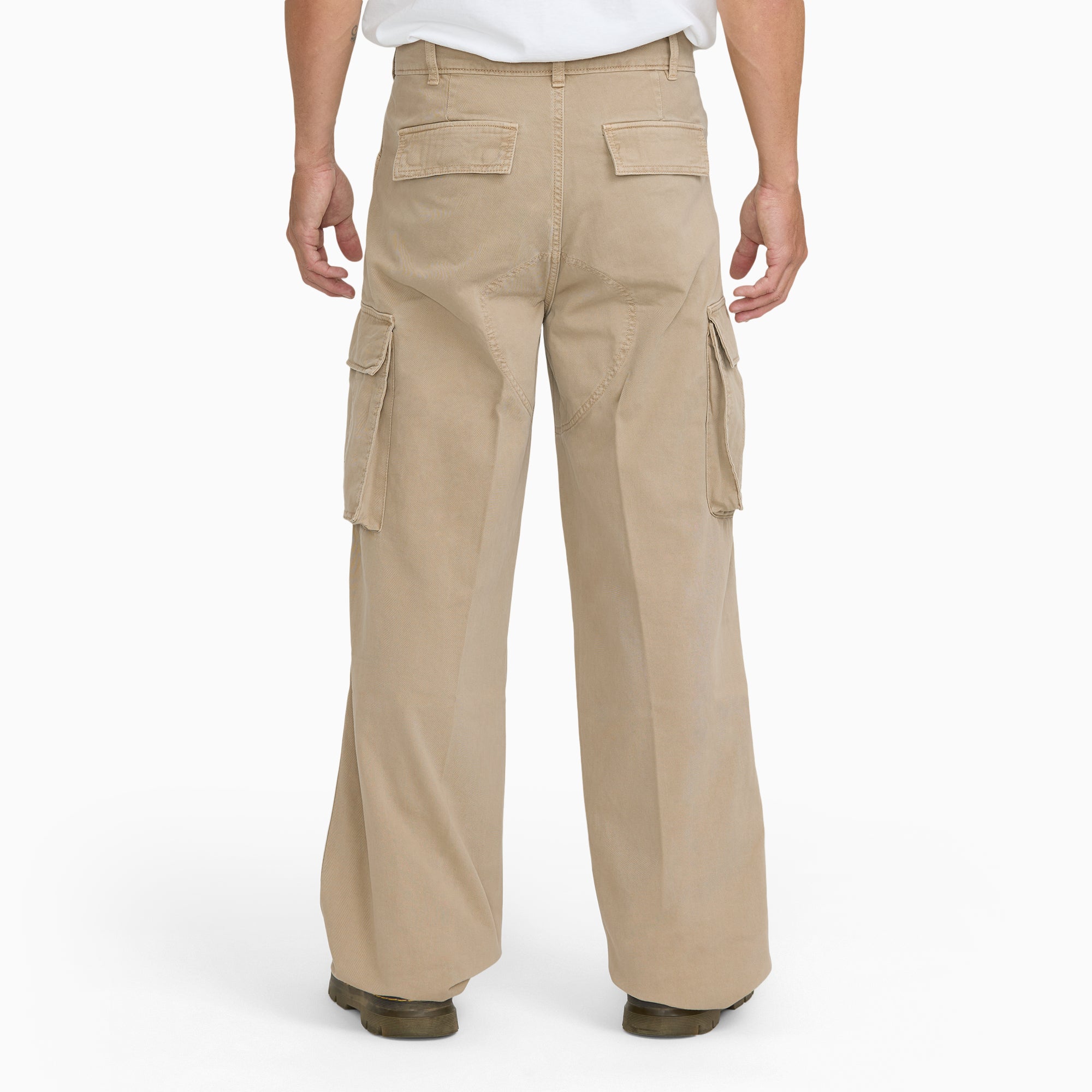 247 Loose Straight Garment Dyed Cargo Pants - Image 2