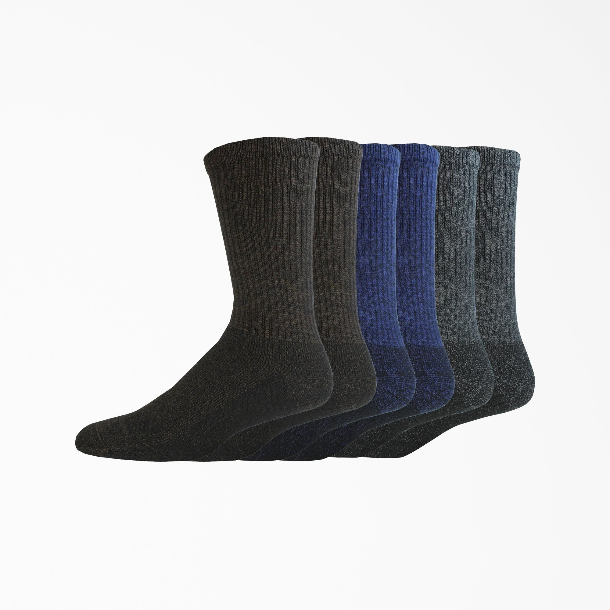 Moisture Control Crew Work Socks. Size 6-12. 6-Pack