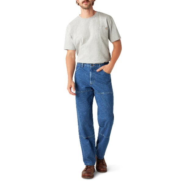 Relaxed Fit Double Knee Jeans - Image 5