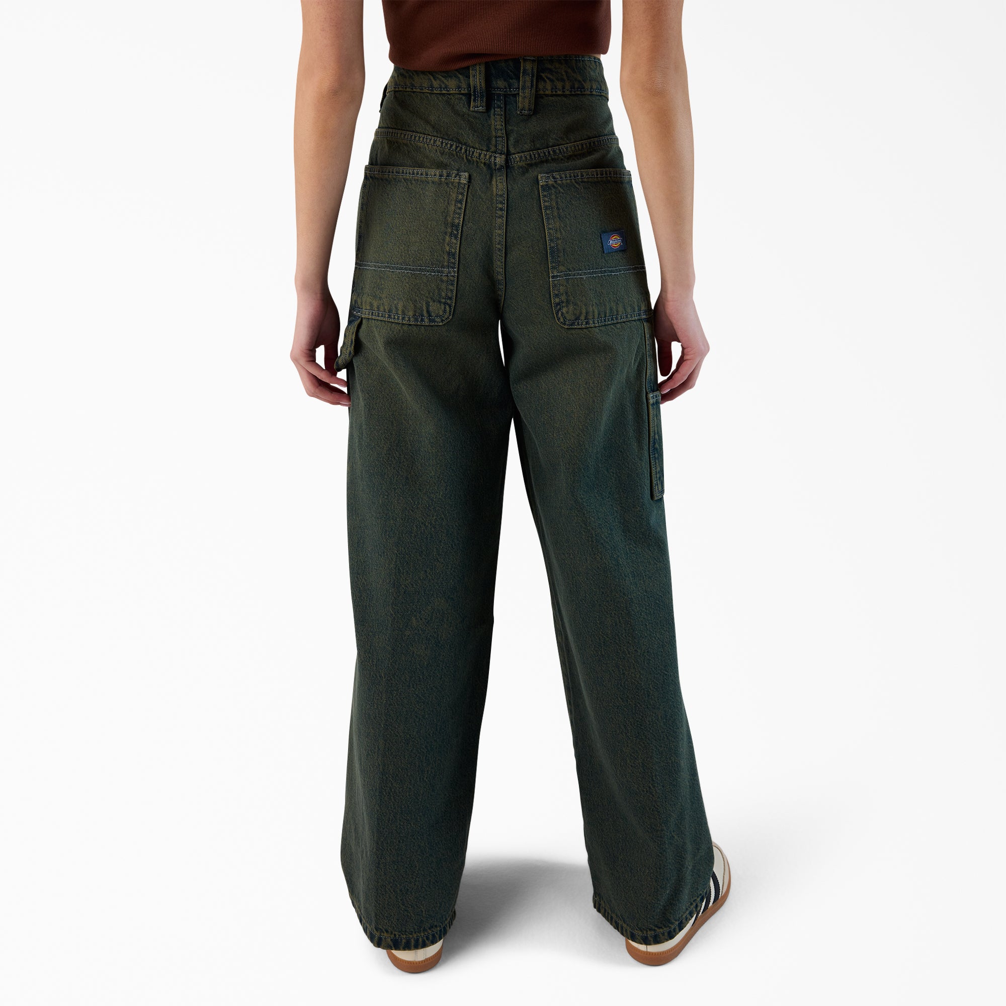 Women's Loose Fit Denim Carpenter Jeans - Image 2
