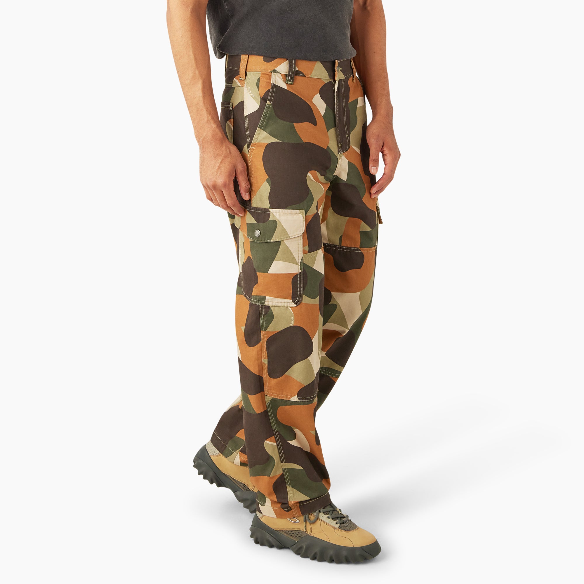 Camo Print Duck Cargo Pants - Image 4