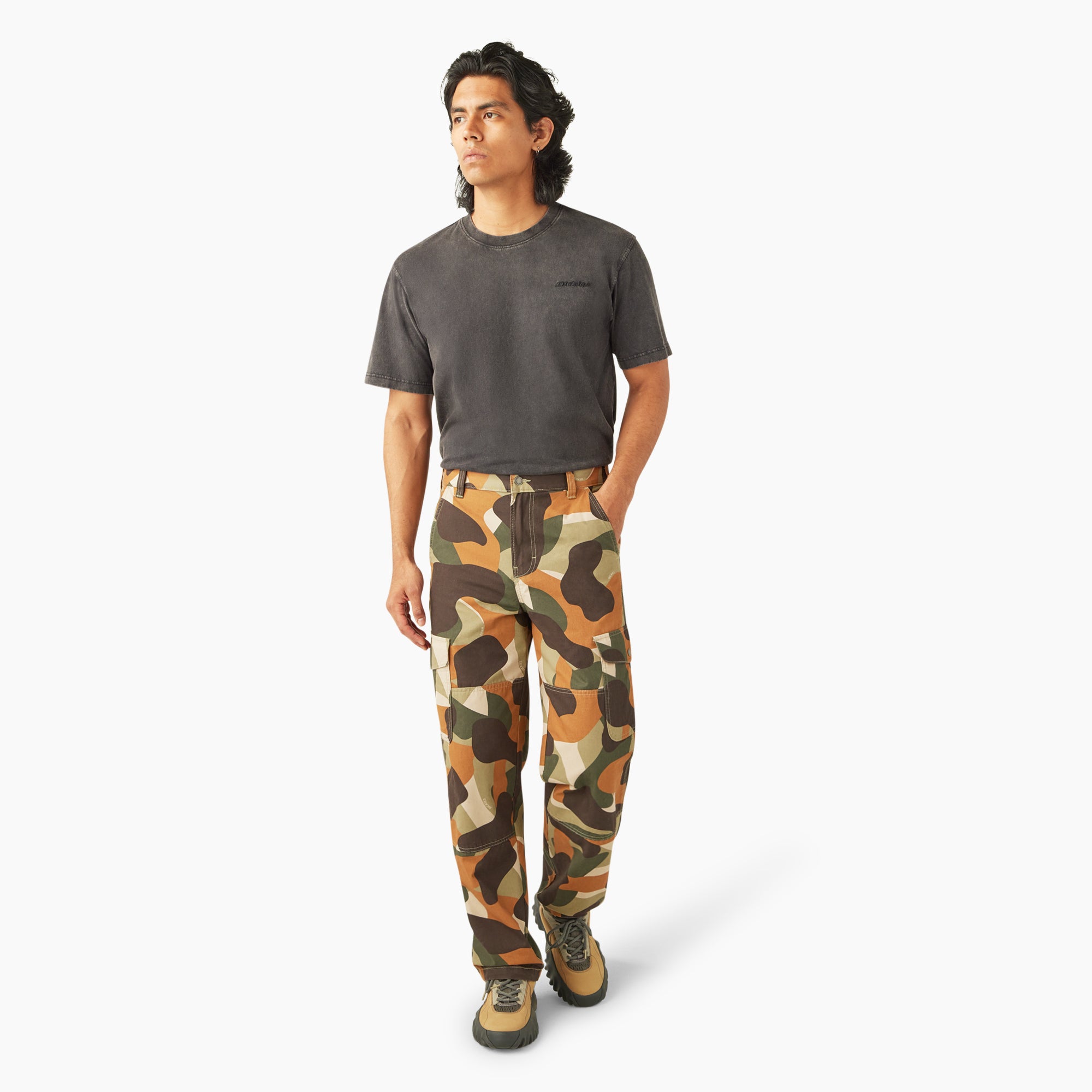 Camo Print Duck Cargo Pants - Image 5