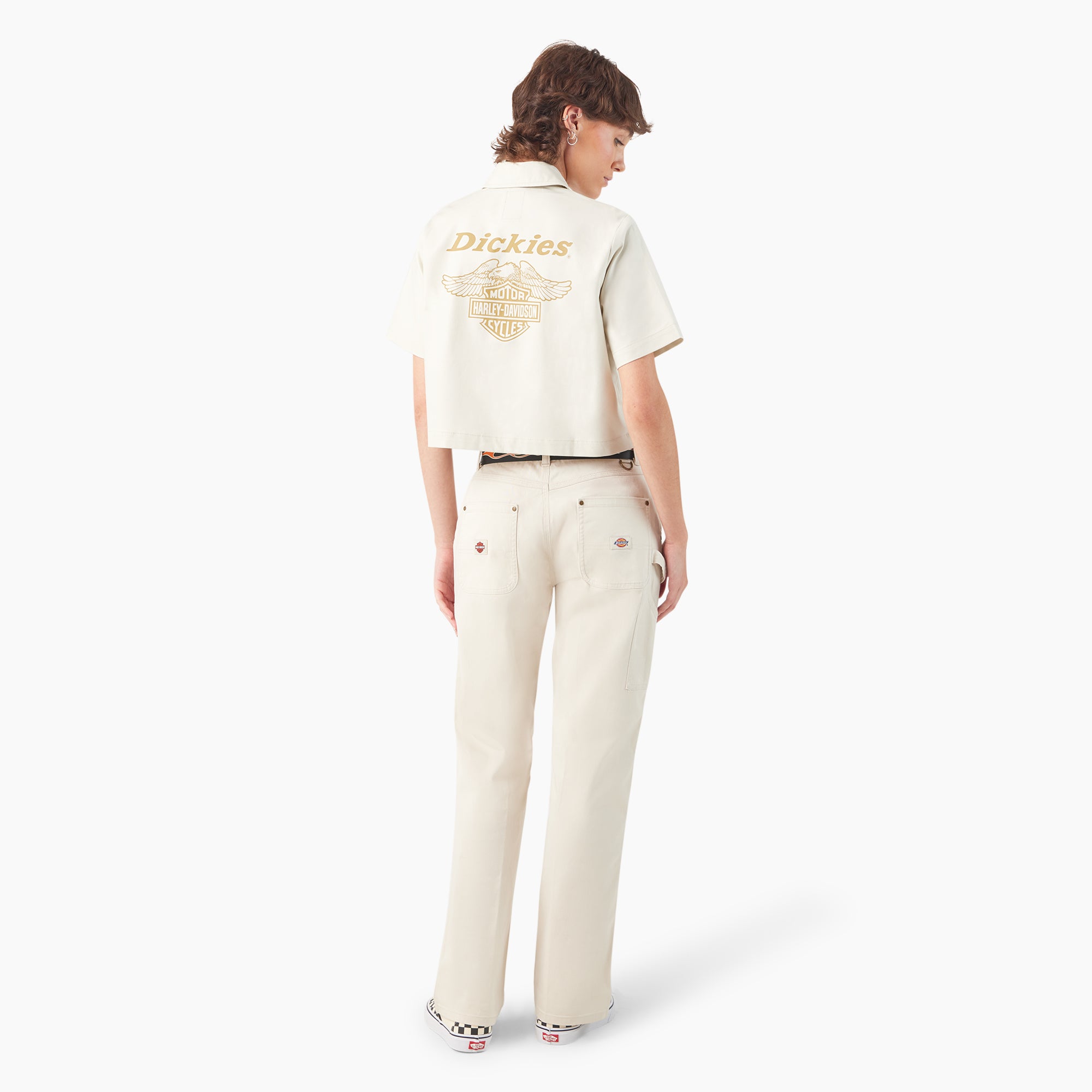 Dickies x Harley-Davidson Women's Eagle Cropped Work Shirt - Image 5