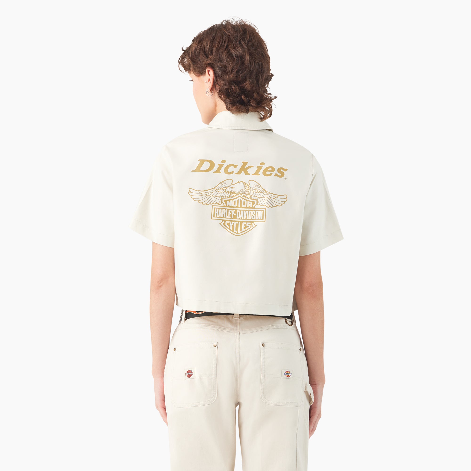 Dickies x Harley-Davidson Women's Eagle Cropped Work Shirt - Image 2