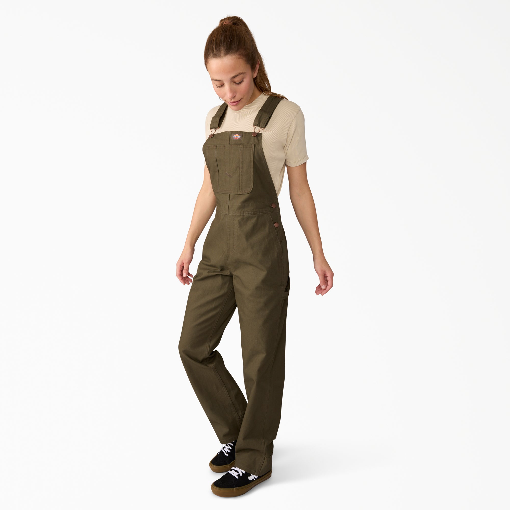 Women's Relaxed Fit Bib Overalls - Image 3