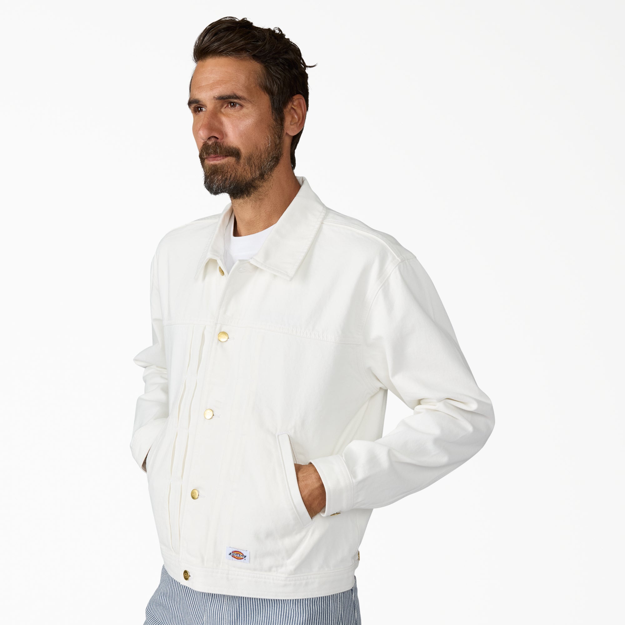 Selvedge Pleated Denim Jacket - Image 3