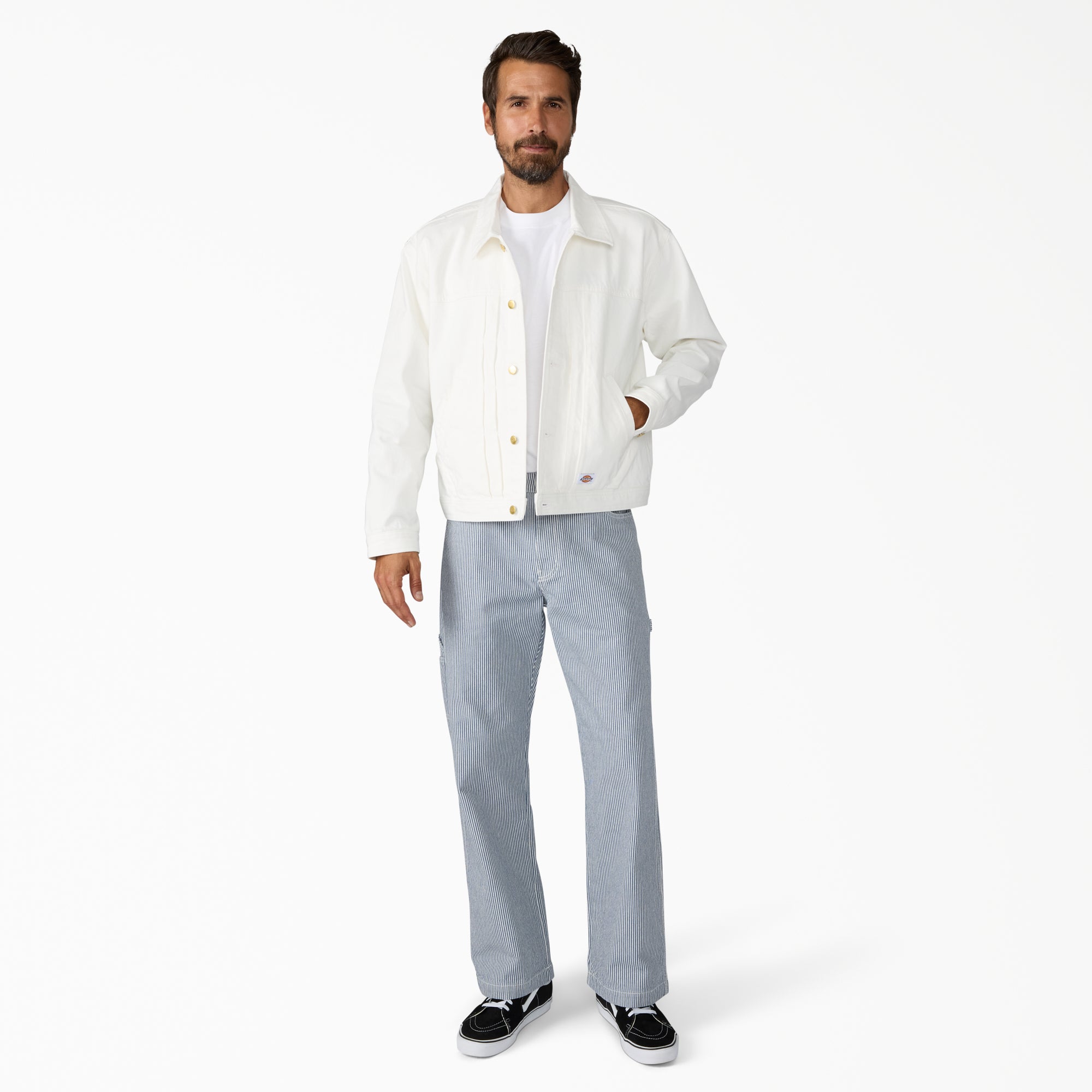 Selvedge Pleated Denim Jacket - Image 4