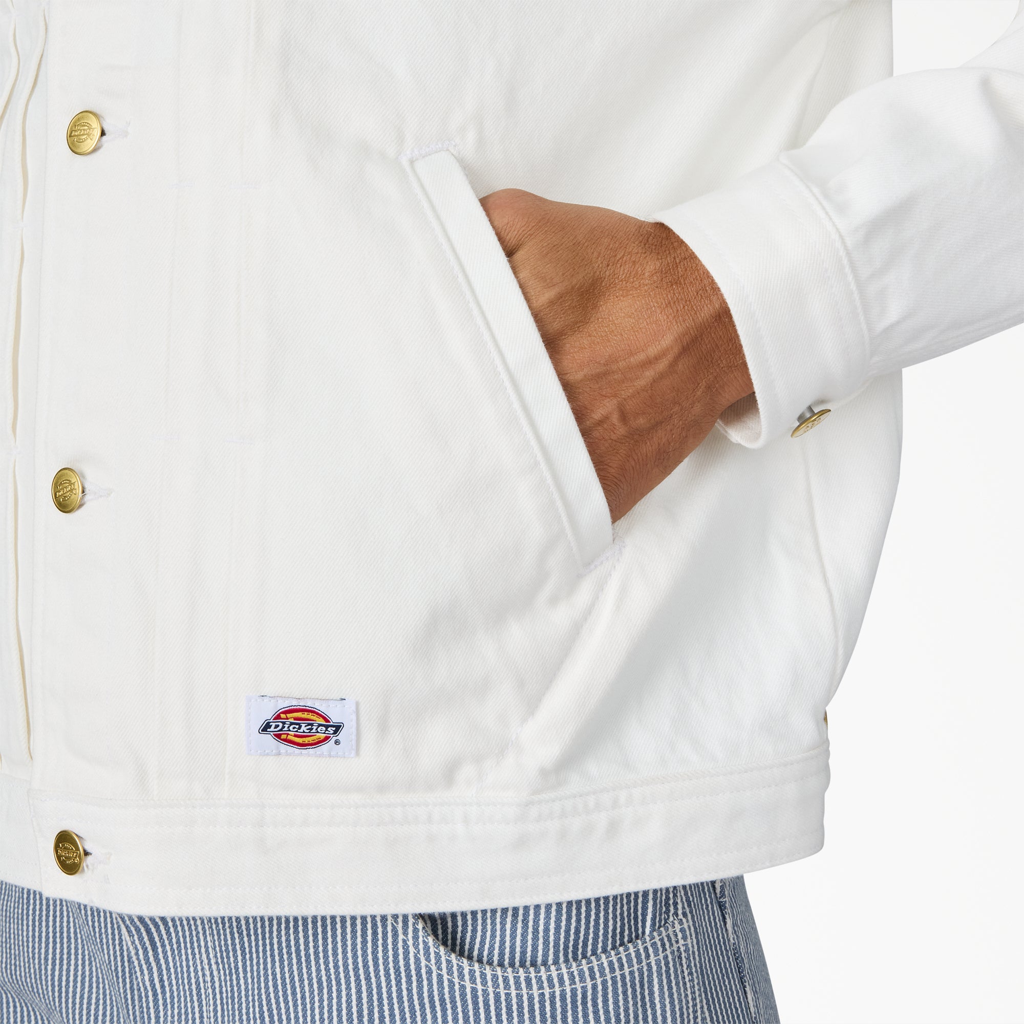 Selvedge Pleated Denim Jacket - Image 5