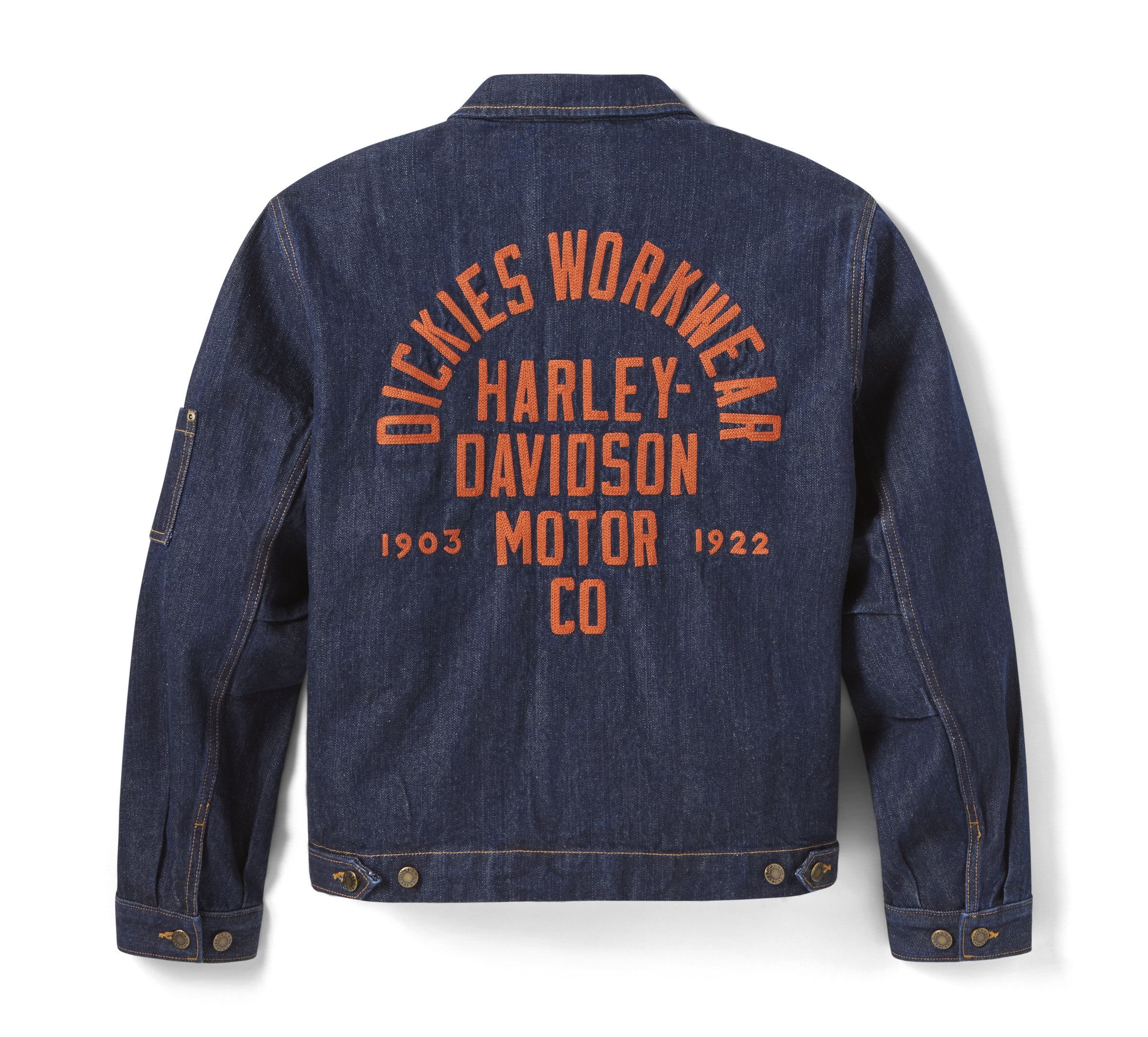 Dickies x Harley-Davidson® Boxy Fit Embroidered Denim Jacket - Image 8