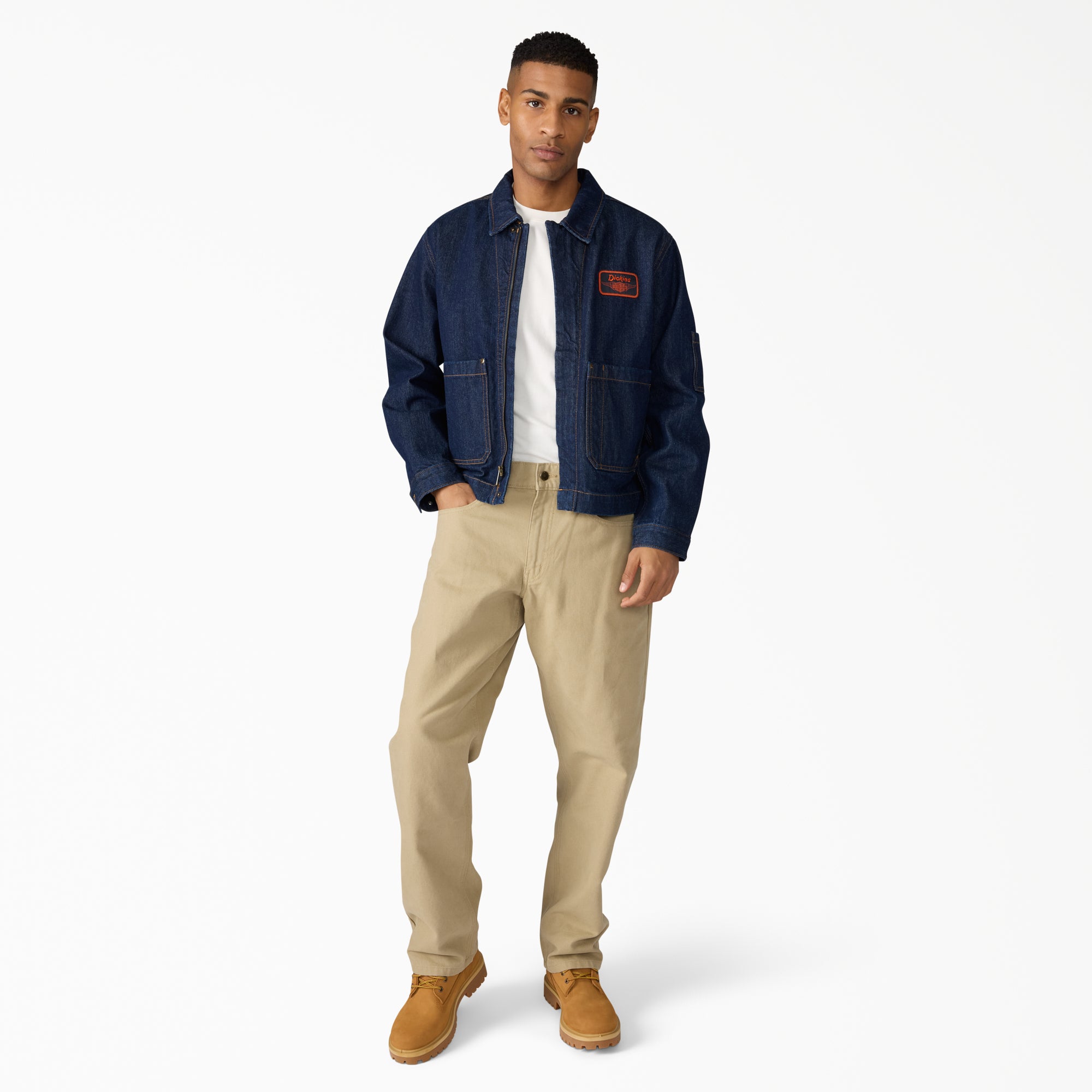 Dickies x Harley-Davidson® Boxy Fit Embroidered Denim Jacket - Image 4