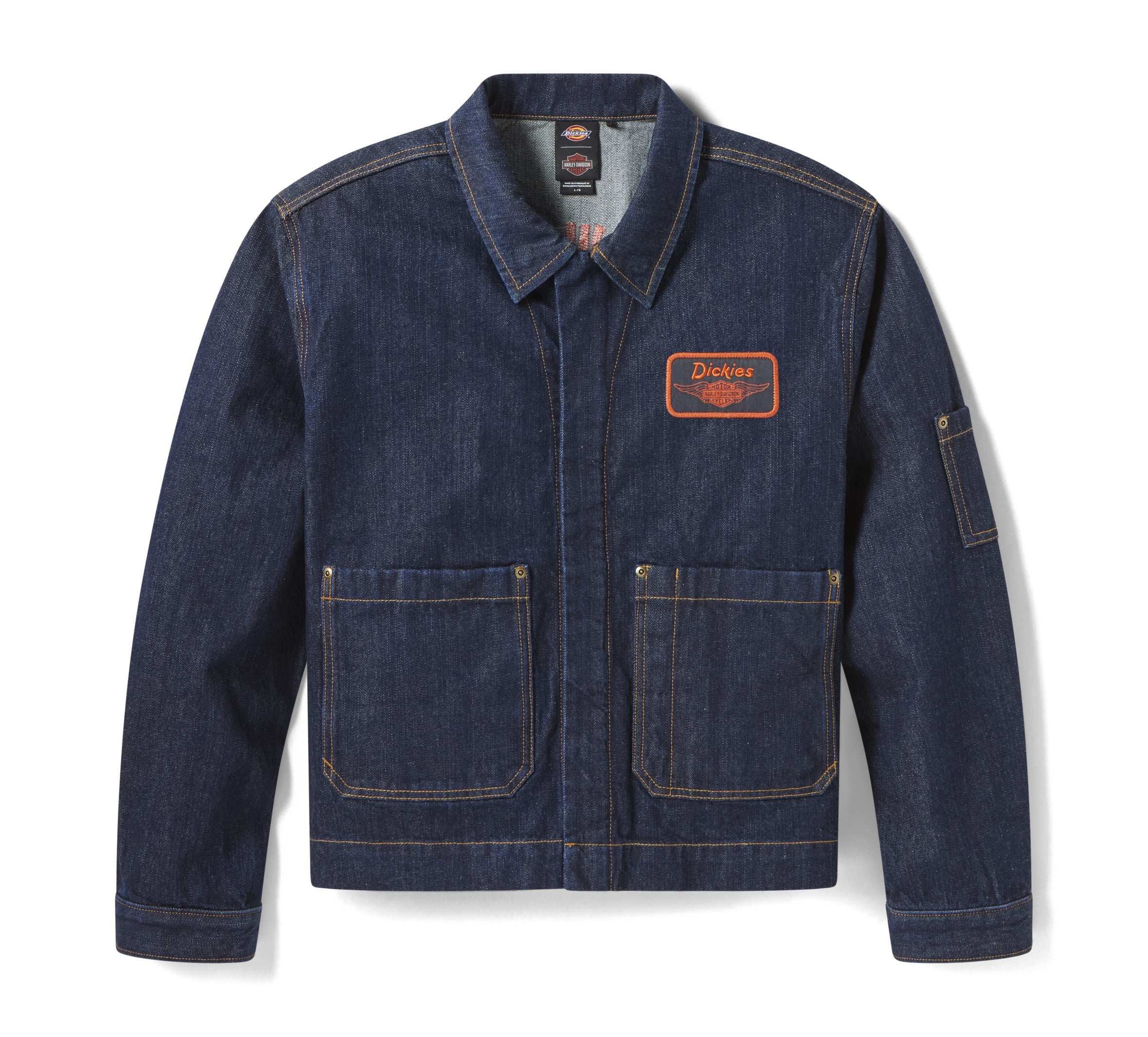 Dickies x Harley-Davidson® Boxy Fit Embroidered Denim Jacket - Image 7