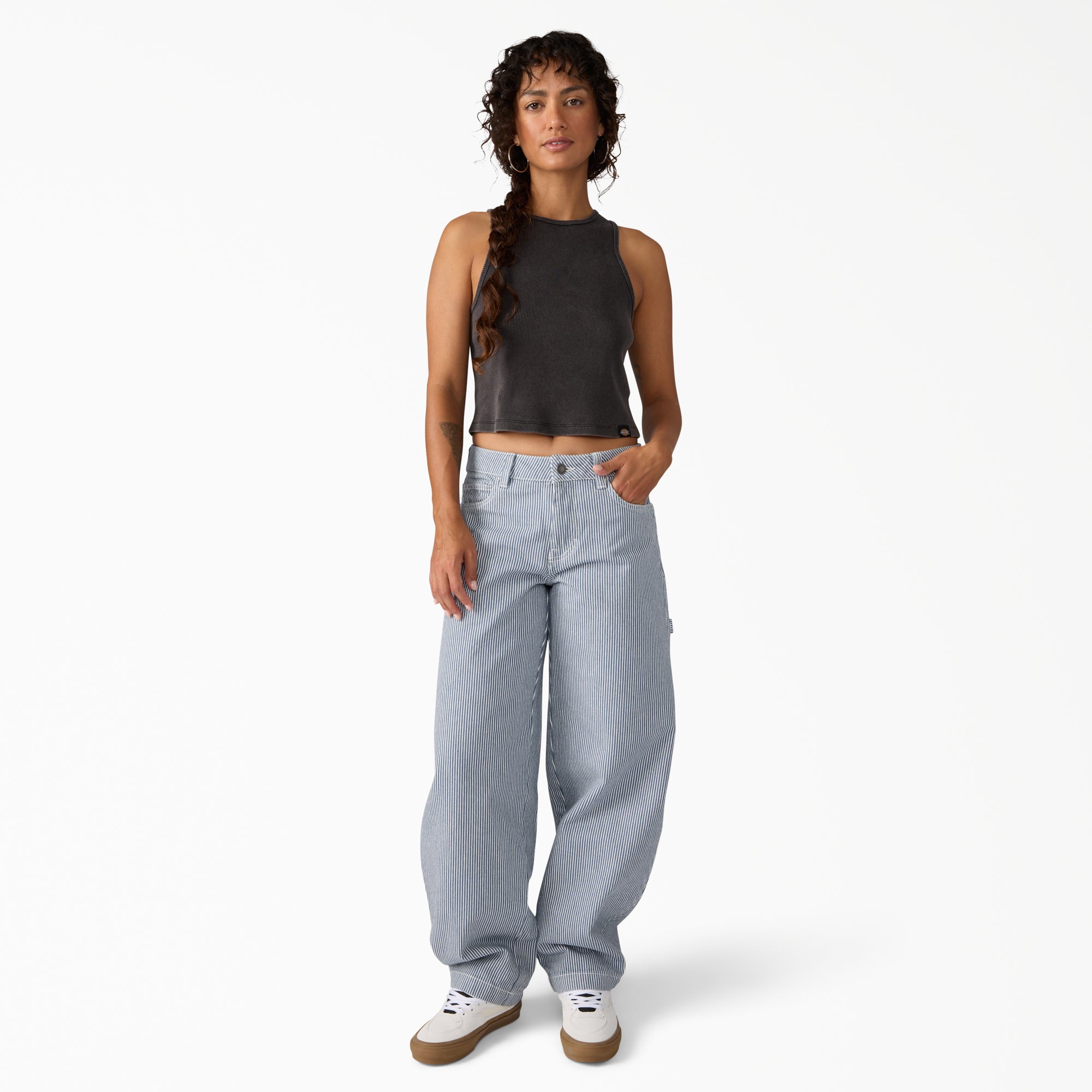 Women's Hickory Loose Straight Carpenter Pants - Image 4