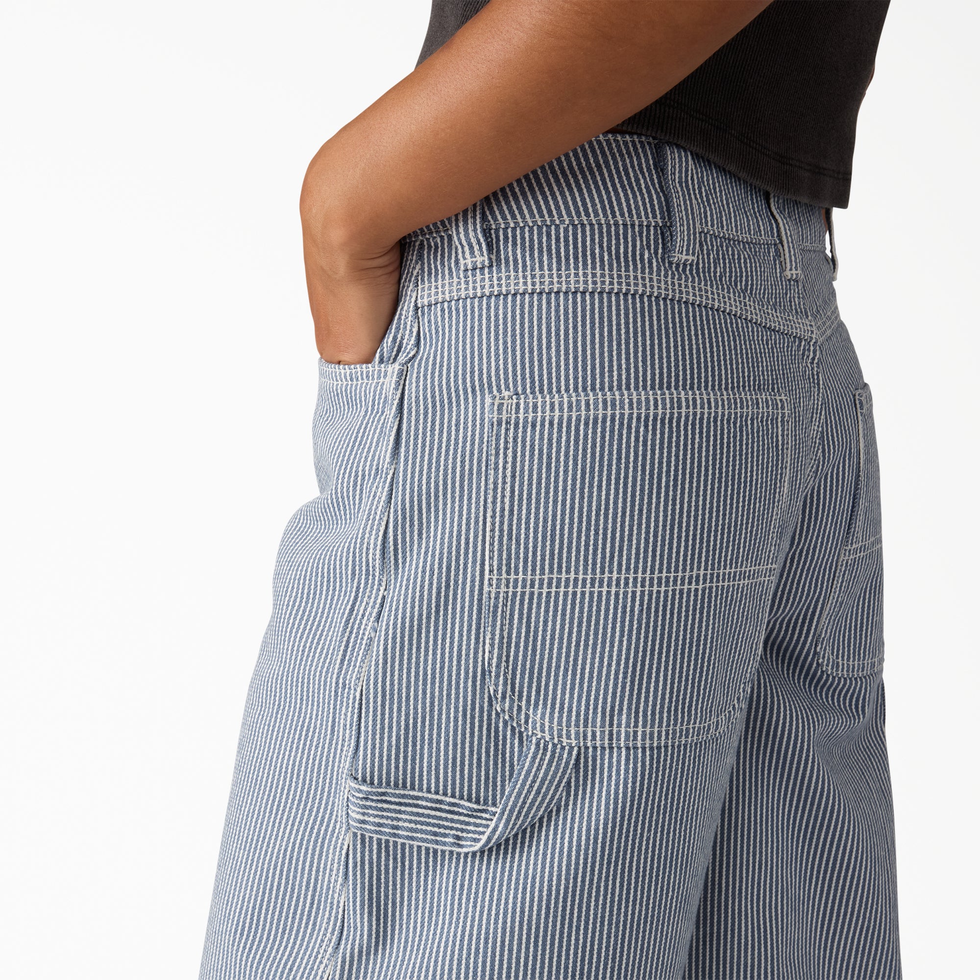 Women's Hickory Loose Straight Carpenter Pants - Image 6