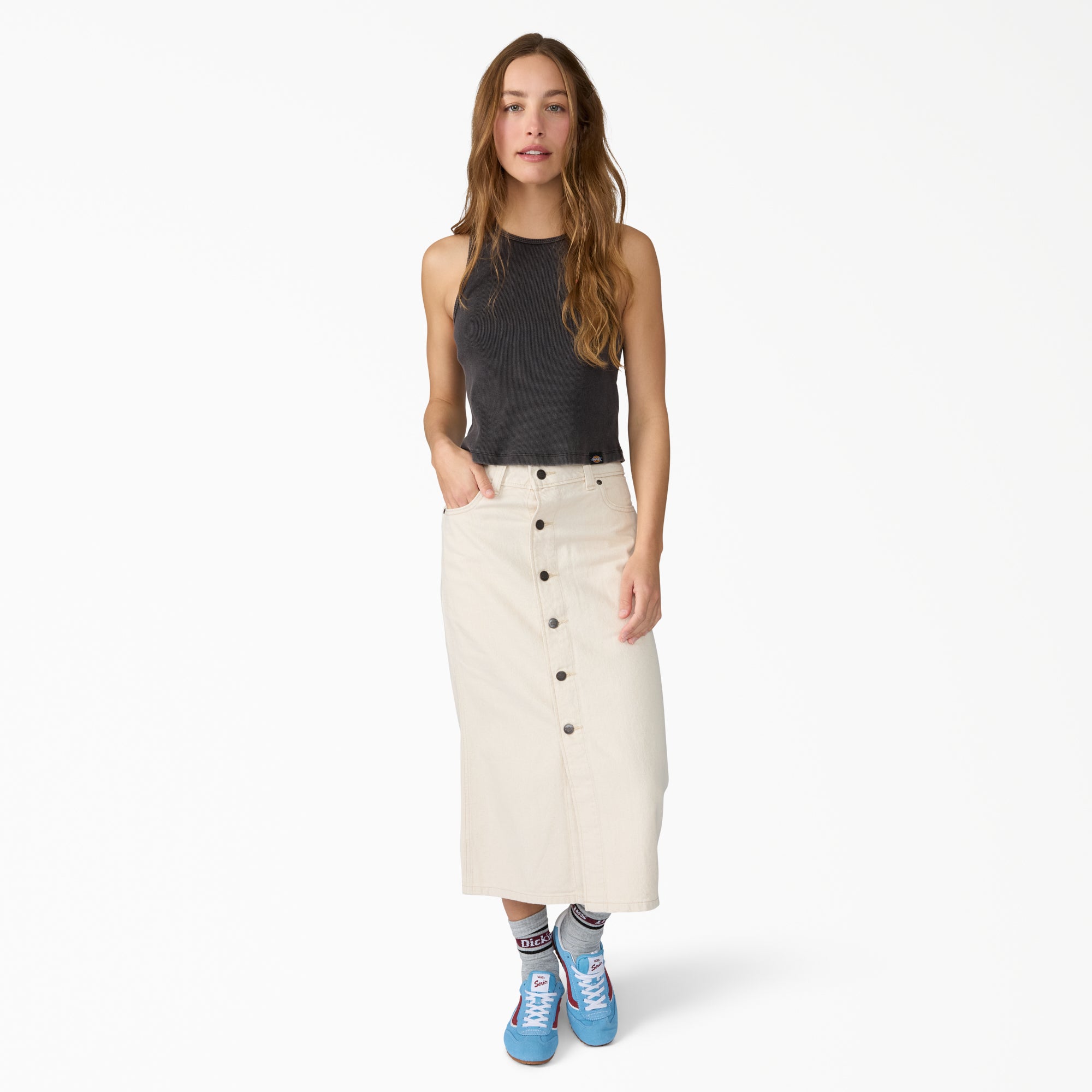 Women's Midi Denim Skirt - Image 4