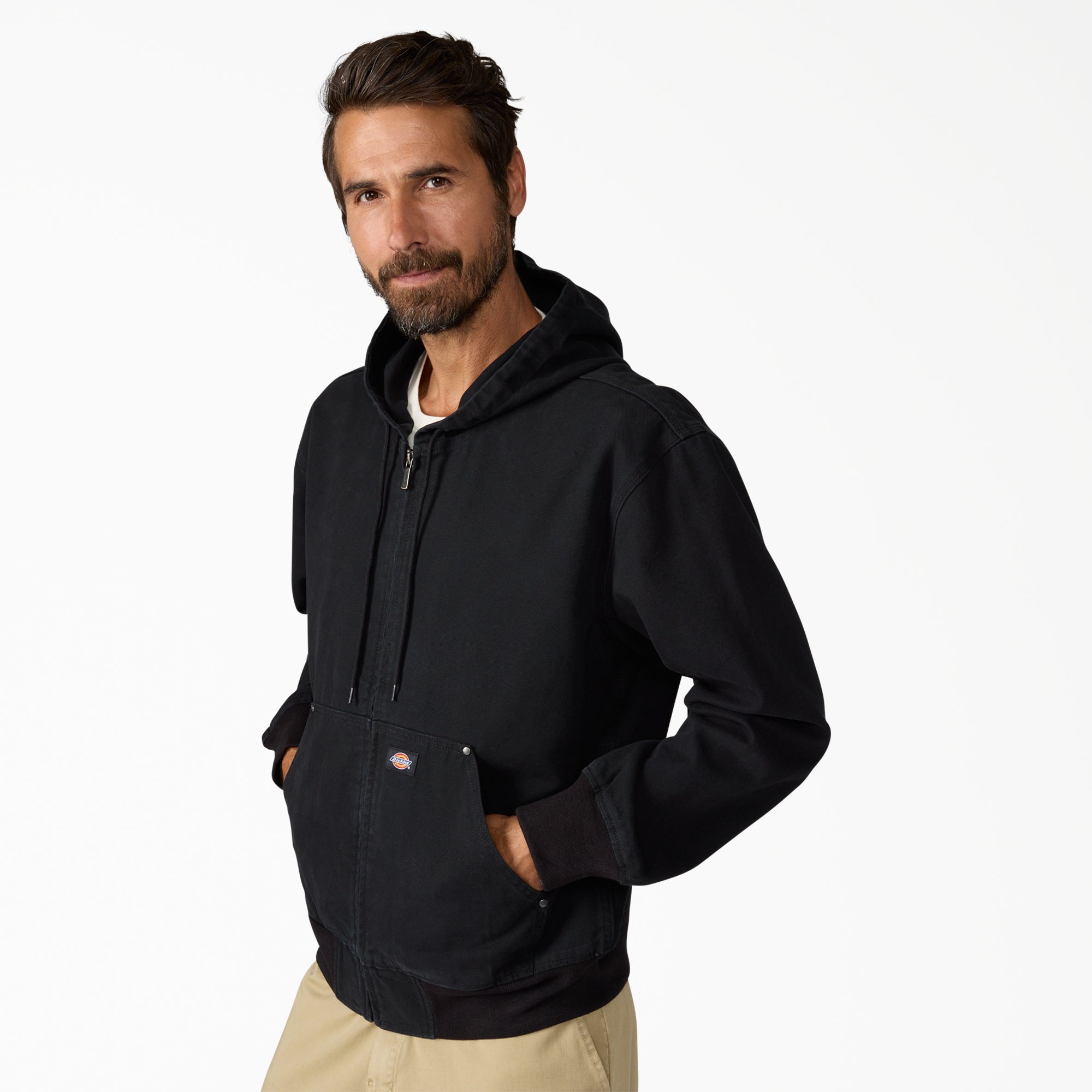 Unlined Canvas Hooded Bomber - Image 3