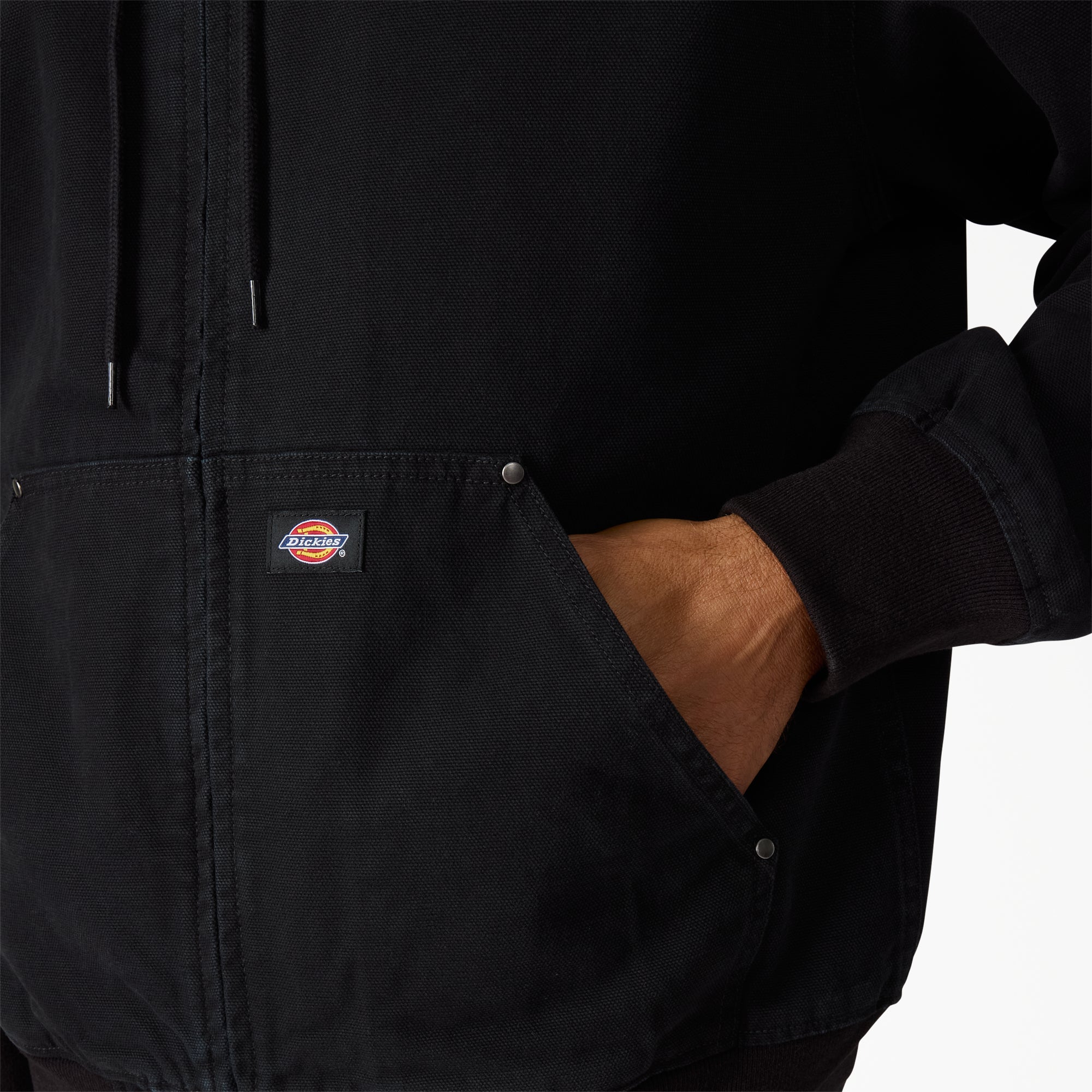 Unlined Canvas Hooded Bomber - Image 5