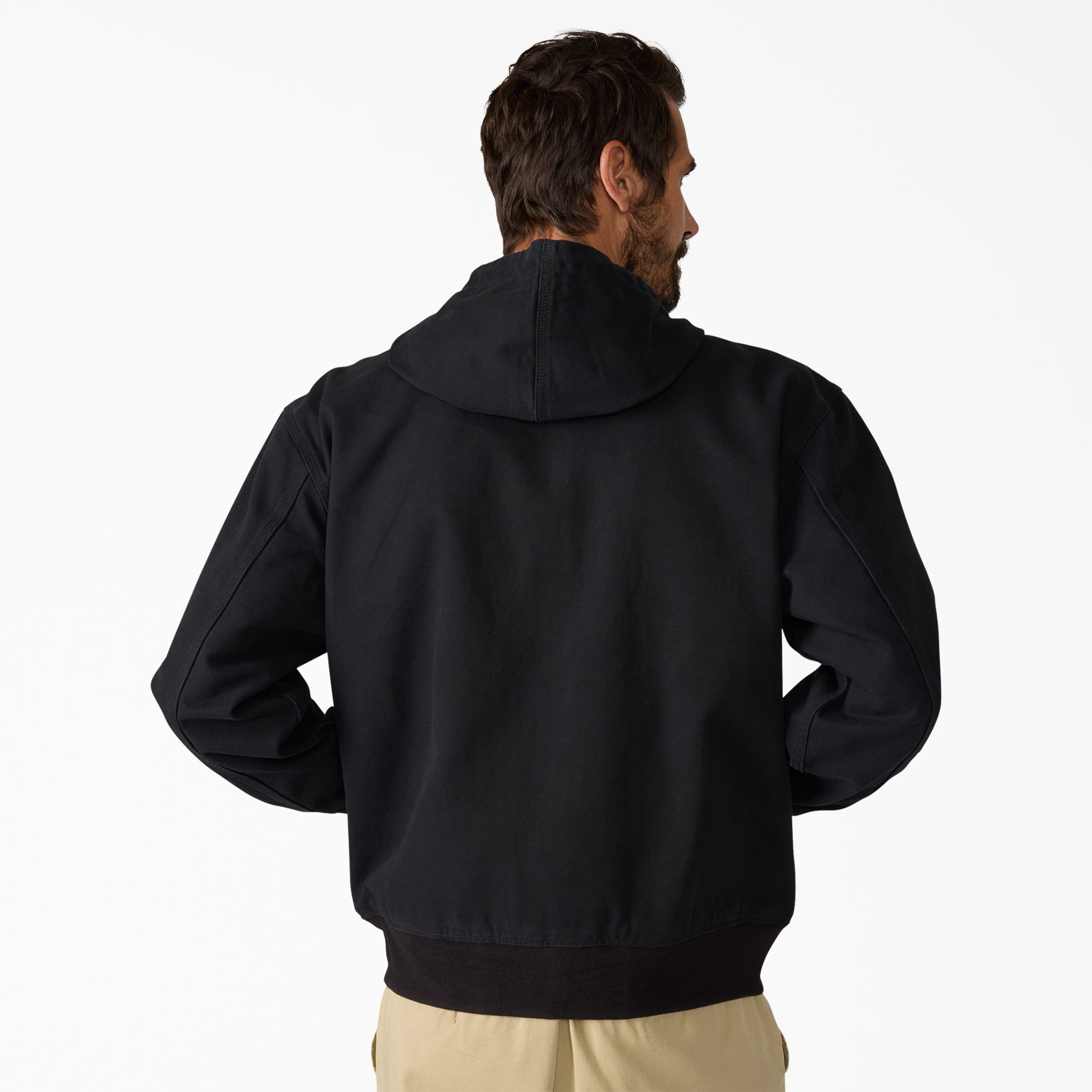 Unlined Canvas Hooded Bomber - Image 2