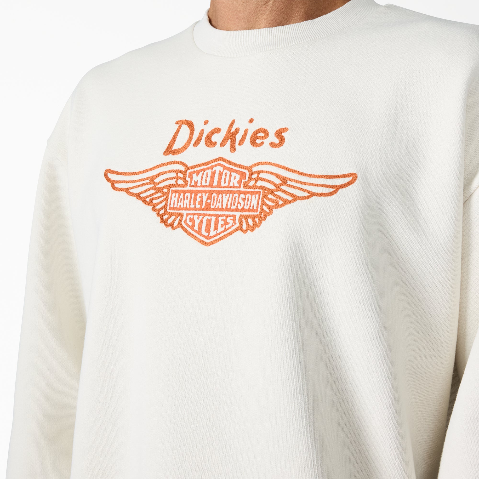 Dickies x Harley-Davidson® Boxy Fit Embroidered Crewneck Sweatshirt - Image 5