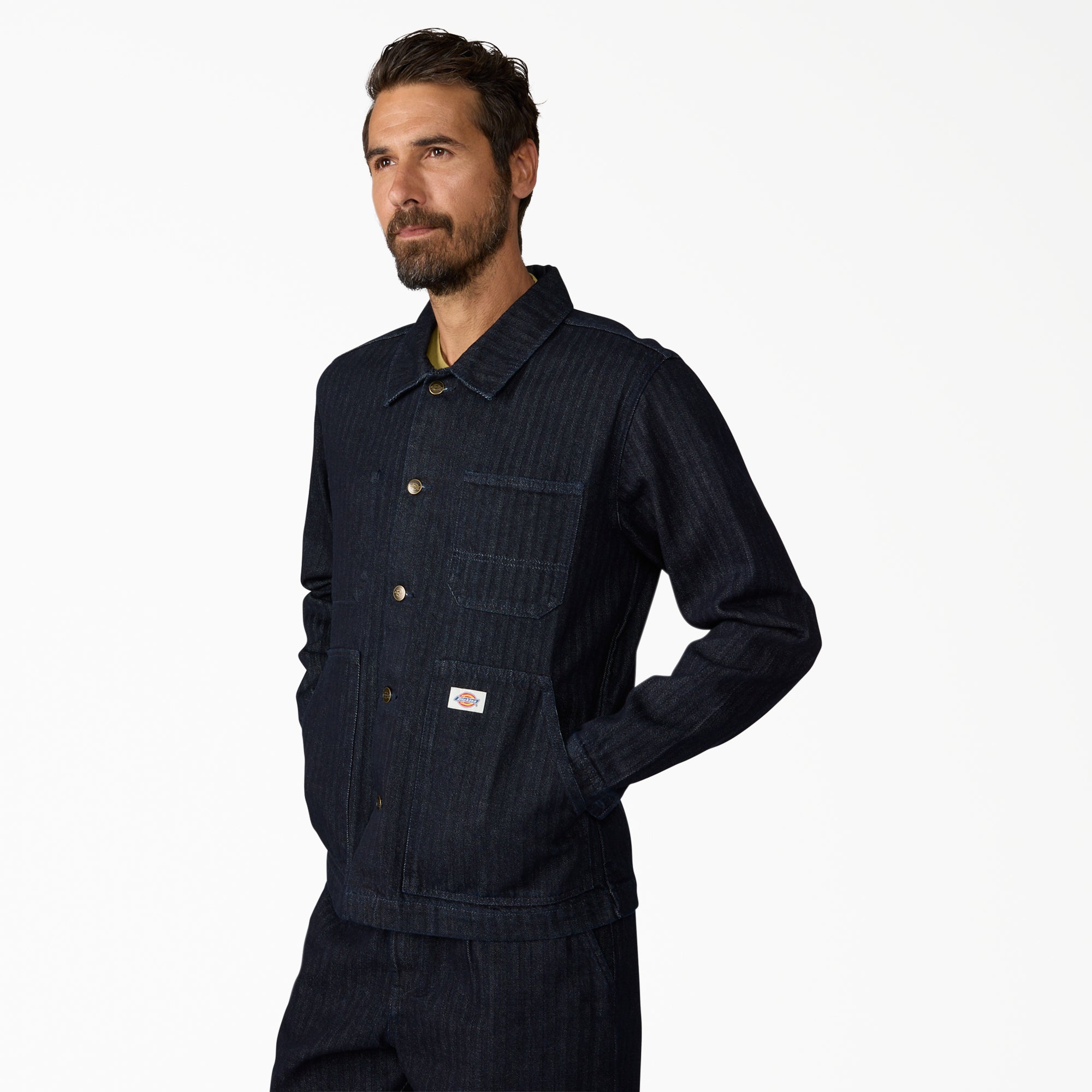 Selvedge Herringbone Barn Denim Jacket - Image 3