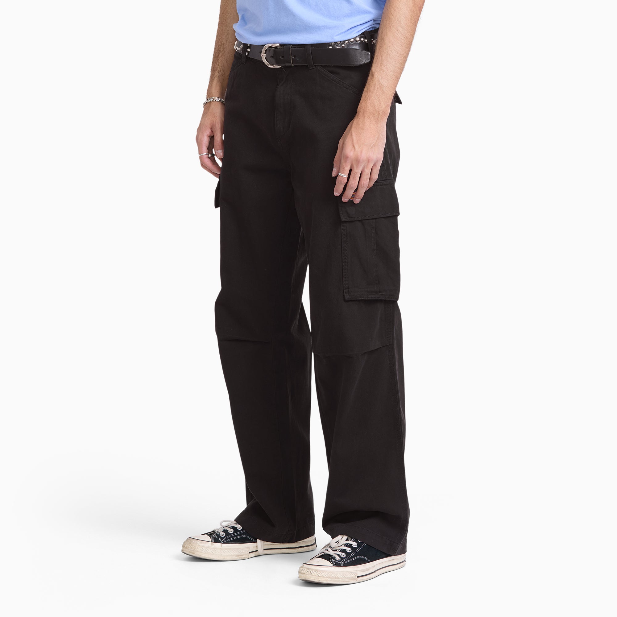 247 Loose Straight Garment Dyed Cargo Pants - Image 3