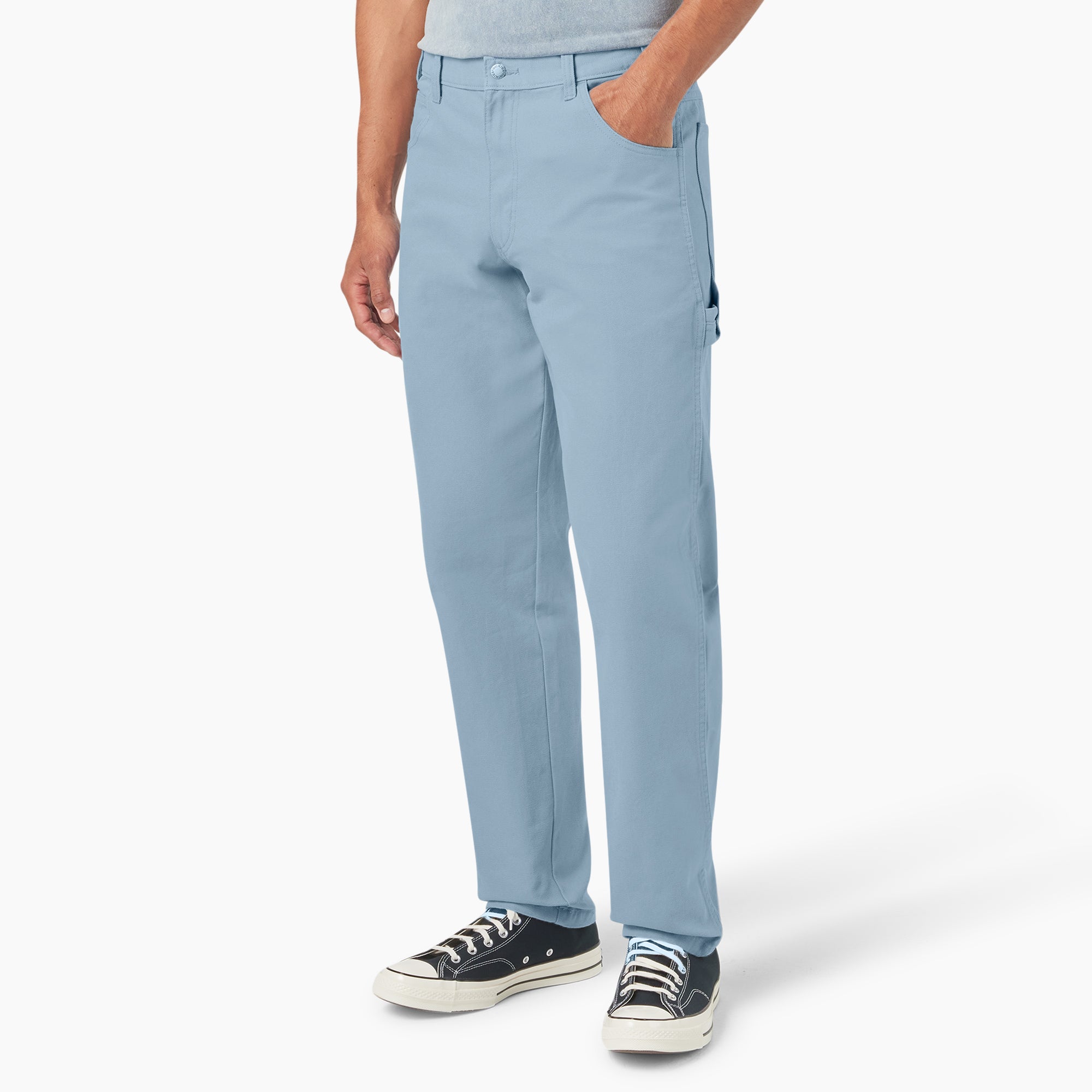 Relaxed Fit Stonewashed Duck Carpenter Pants - Image 3