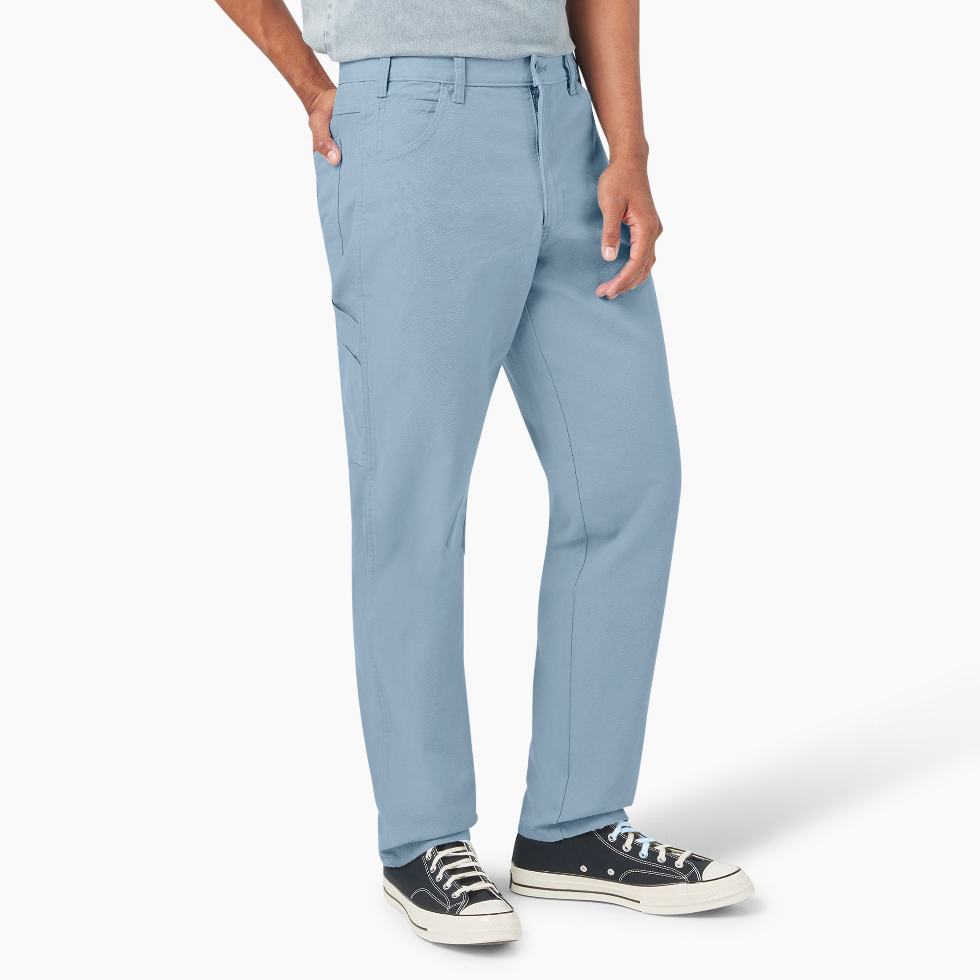 Relaxed Fit Stonewashed Duck Carpenter Pants - Image 4