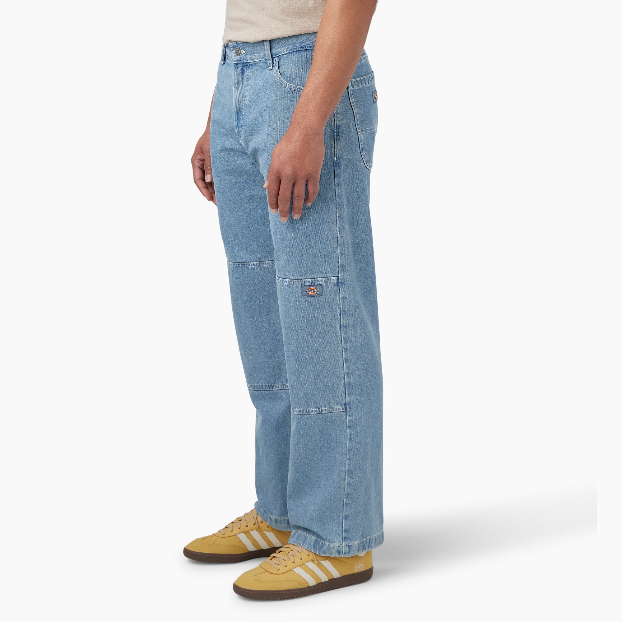 Loose Fit Double Knee Jeans - Image 3